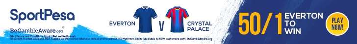Everton Crystal Palace SportPesa offer