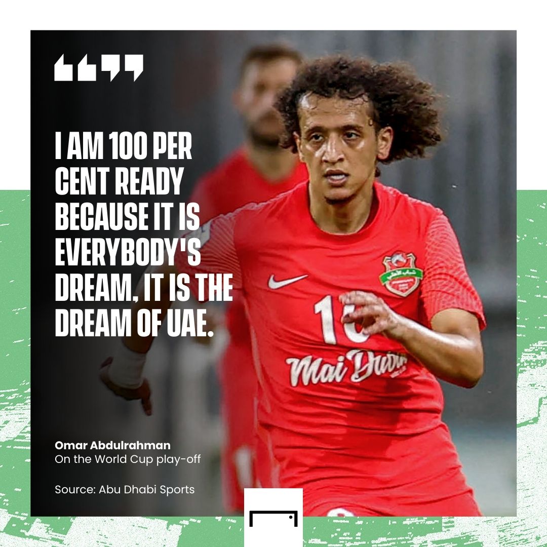 Omar Abdulrahman UAE 2022 World Cup play-off GFX