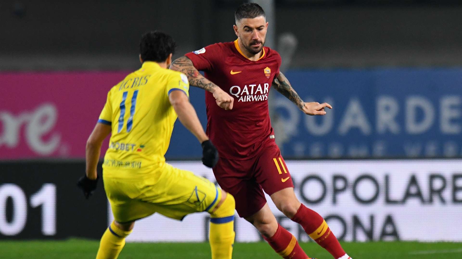 Aleksandr Kolarov Leris Chievo Roma Serie A