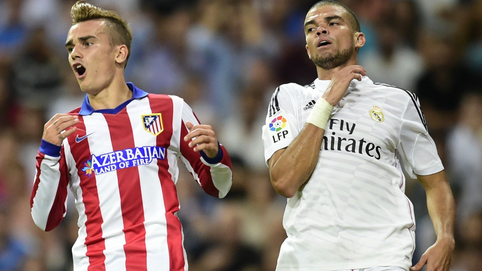 Pepe Antoine Griezmann Real Madrid Atletico Madrid 09132014
