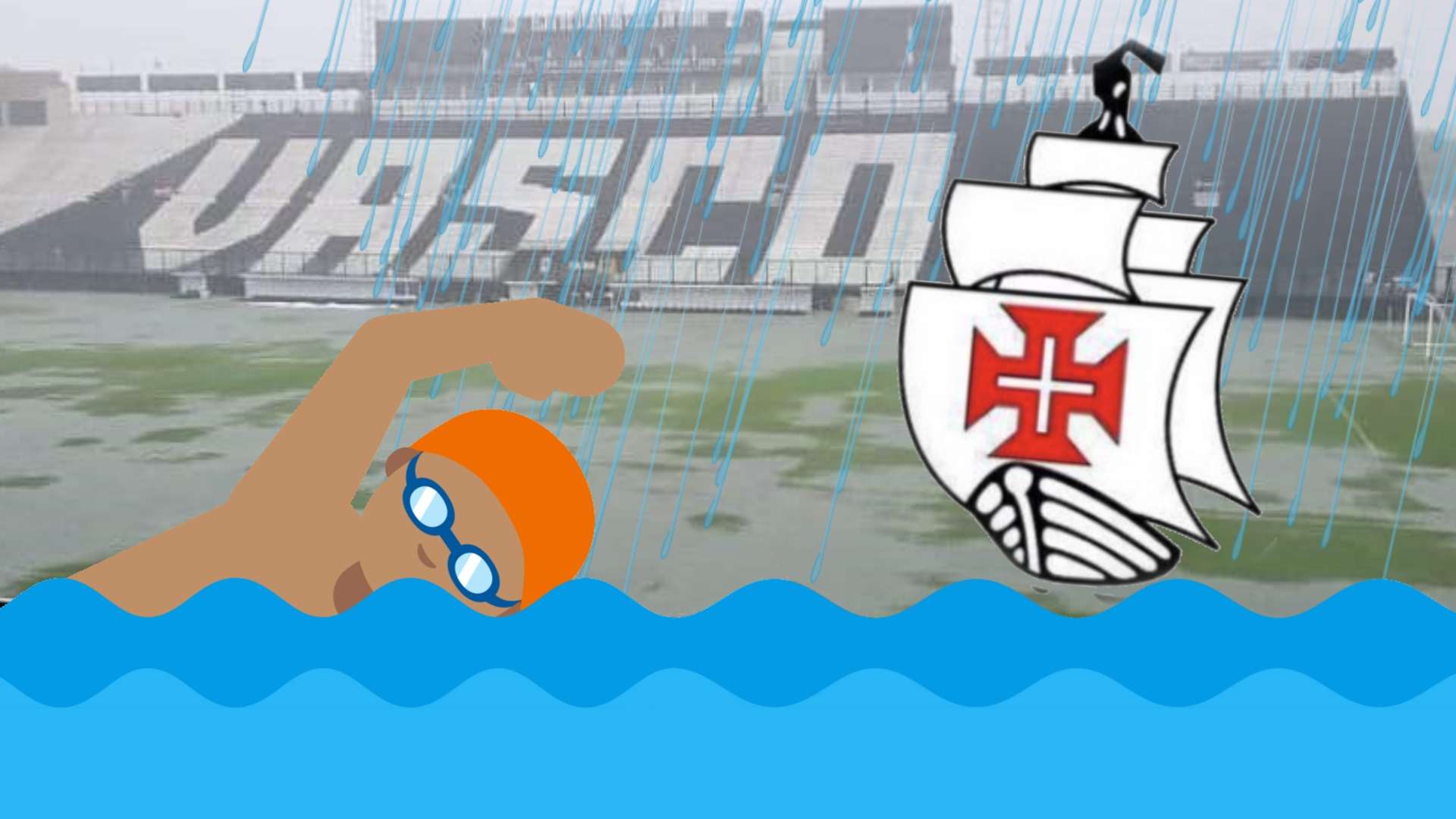 GFX Vascp São Januário chuva 05 02 2020