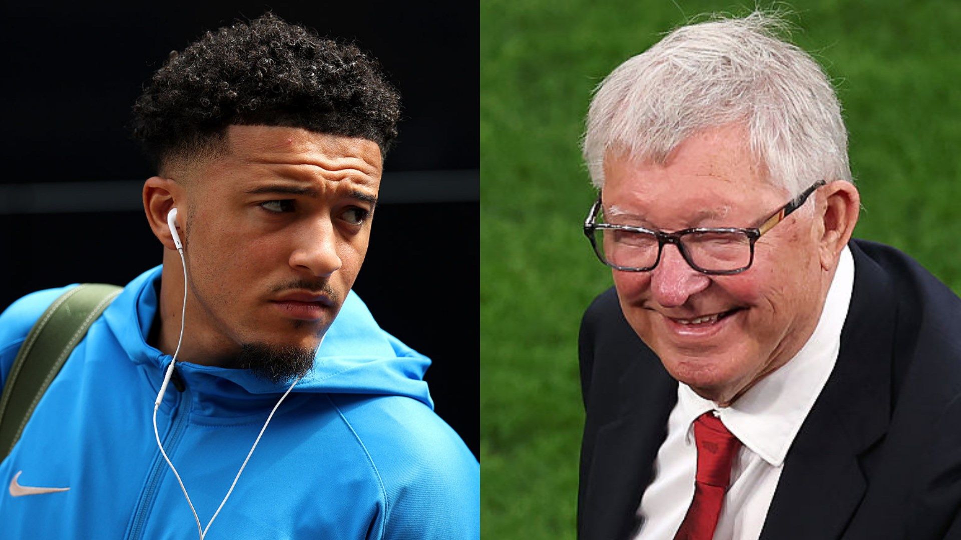 Jadon Sancho and Sir Alex Ferguson
