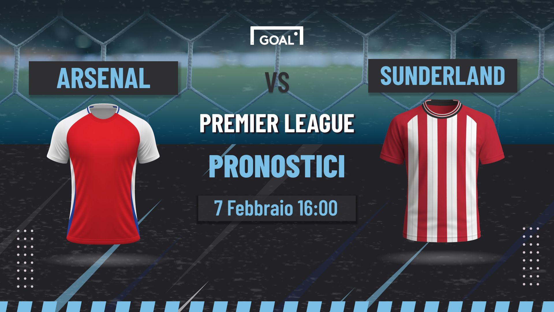 Pronostici Arsenal - Sunderland