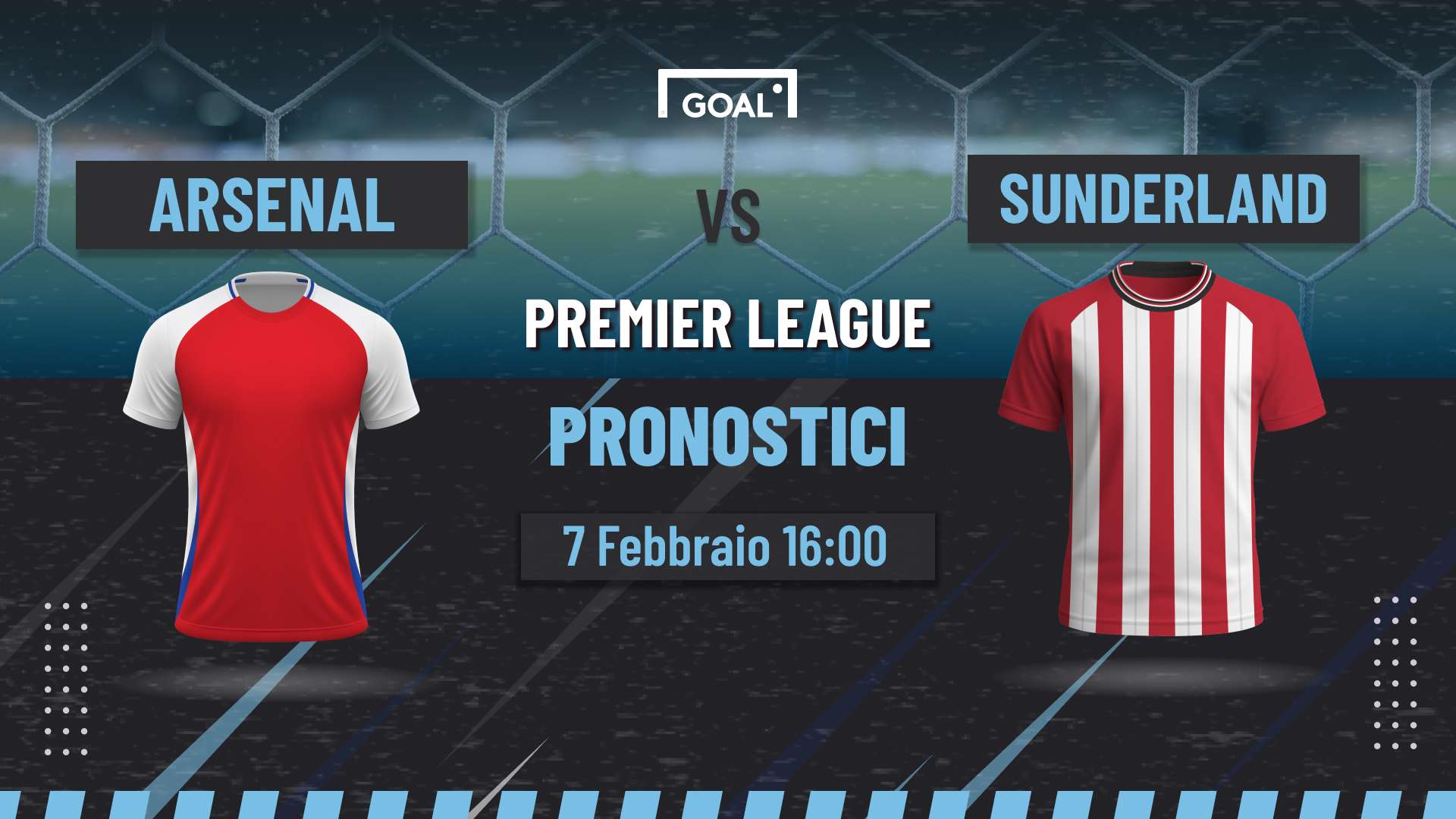 Pronostici Arsenal - Sunderland
