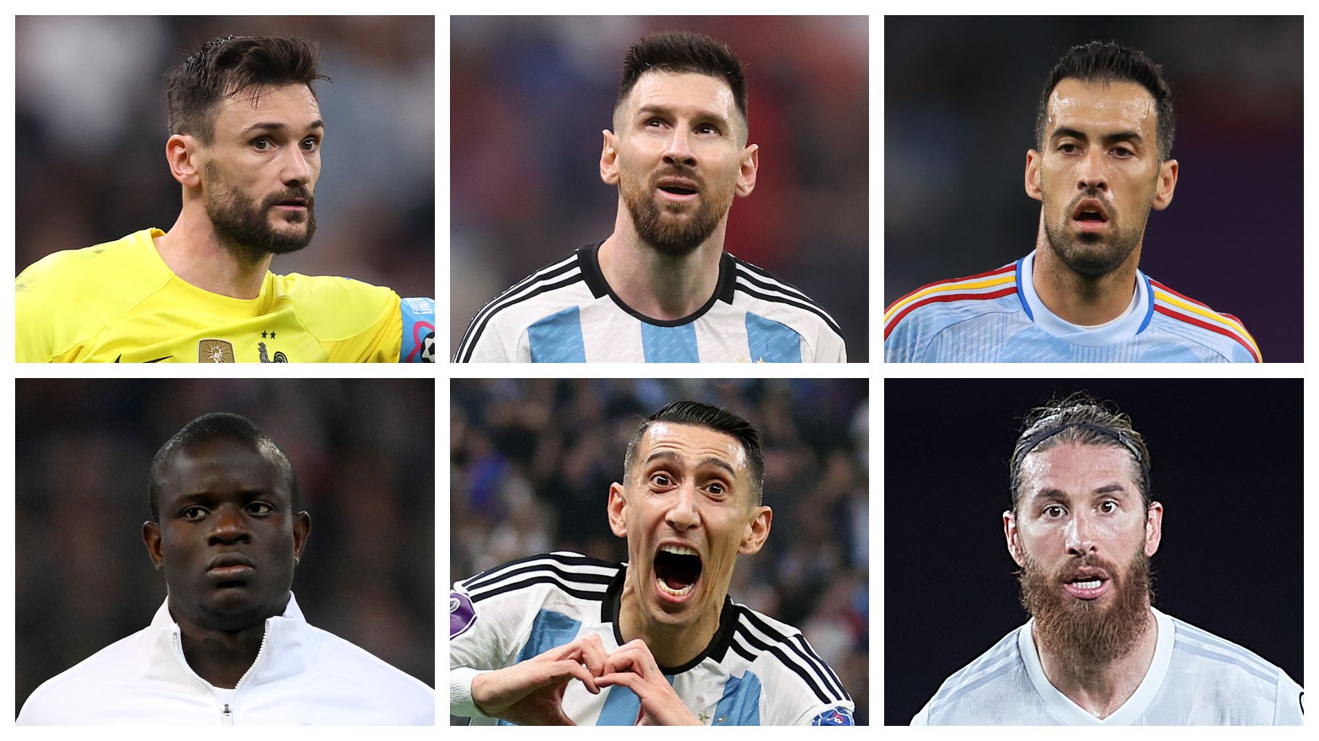 Lloris Messi Busquets Kanté Di Maria Ramos