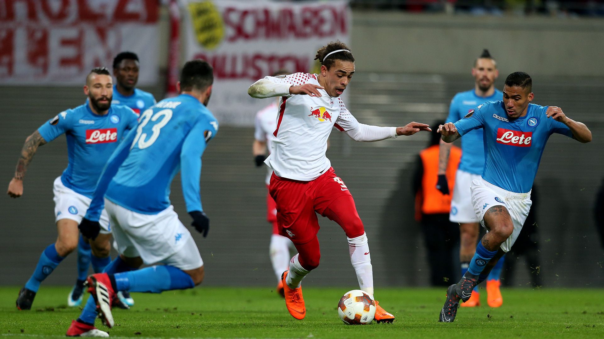 RB Leipzig Napoli Europa League Poulsen 0218