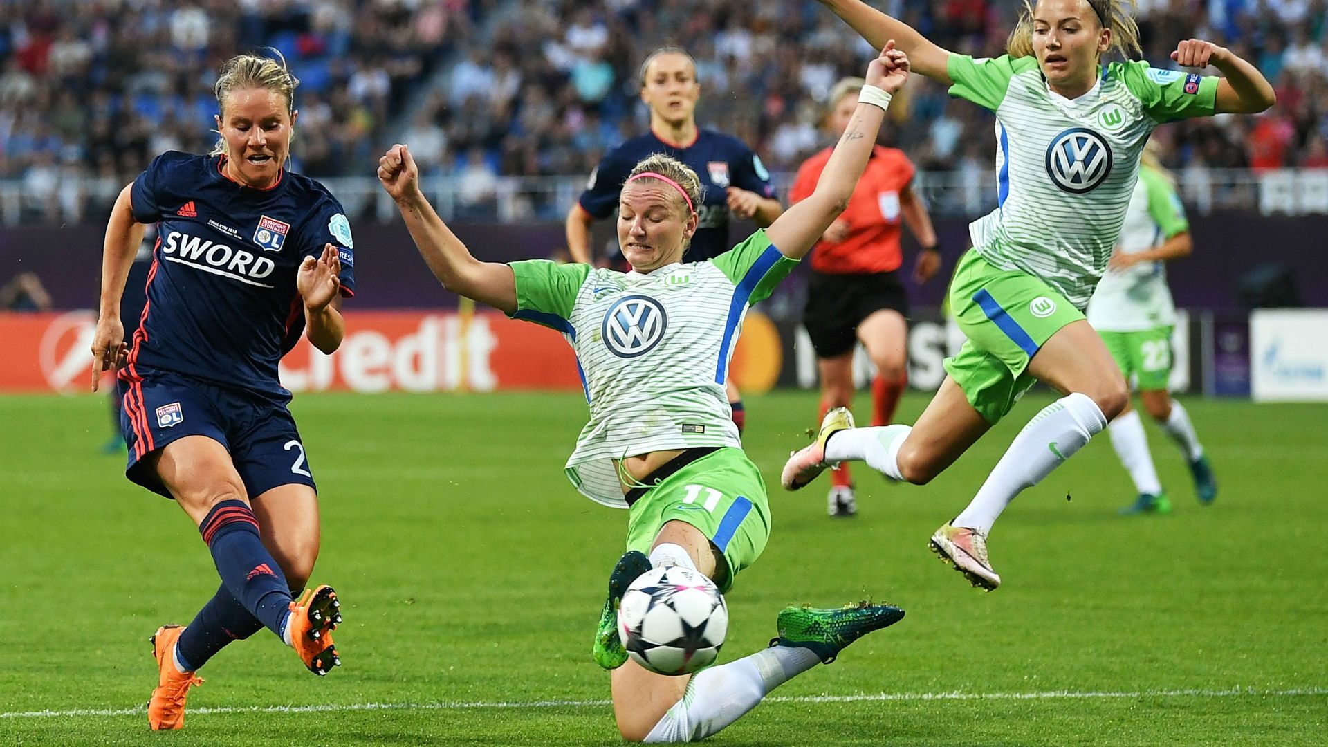 Amandine Henry Alexandra Popp Lyon Wolfsburg Women Champions League 24052018
