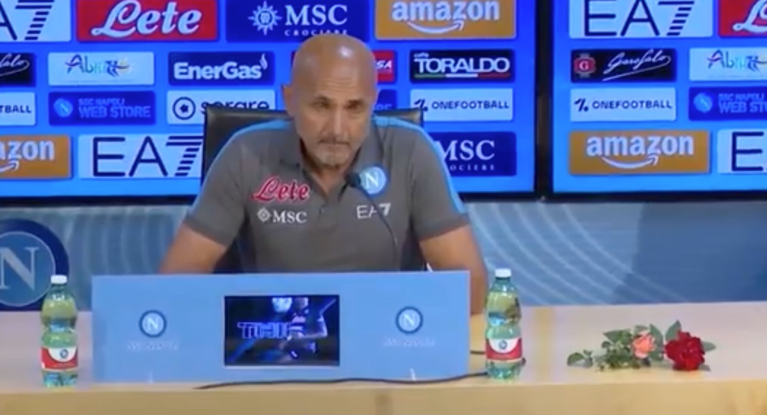 Luciano Spalletti roses