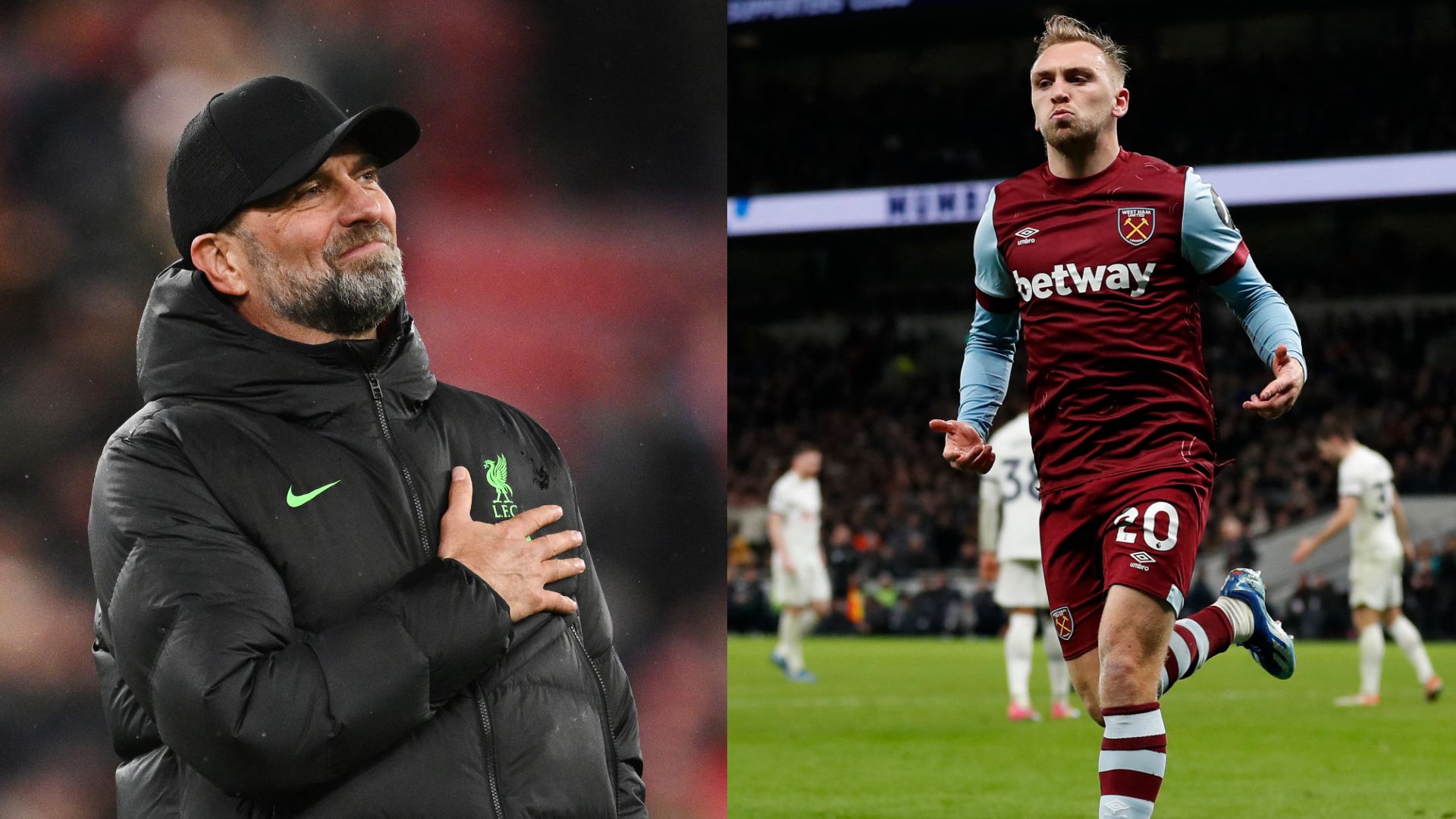 Liverpool boss Jurgen Klopp is a fan of West Ham striker Jarrod Bowen