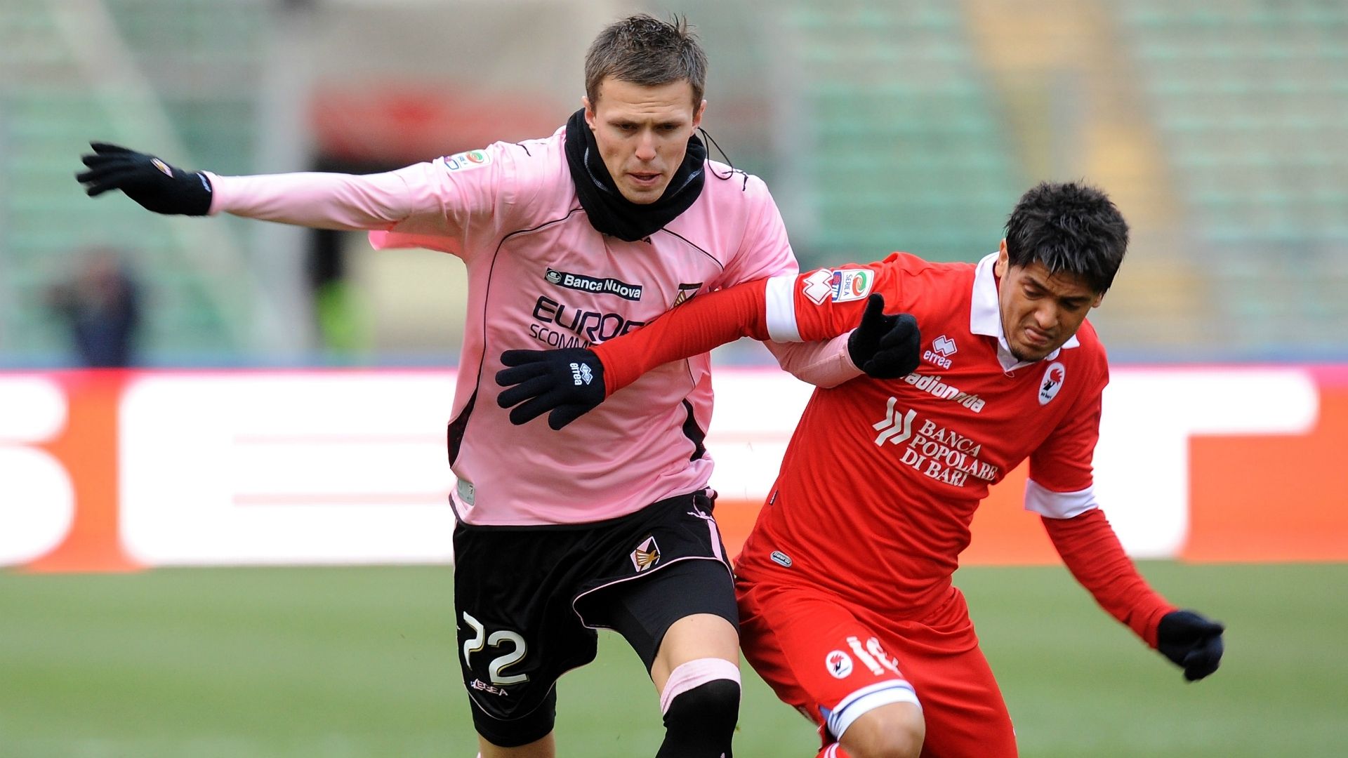Josip Ilicic Paulo Vitor Barreto Bari Palermo Serie A 12192010