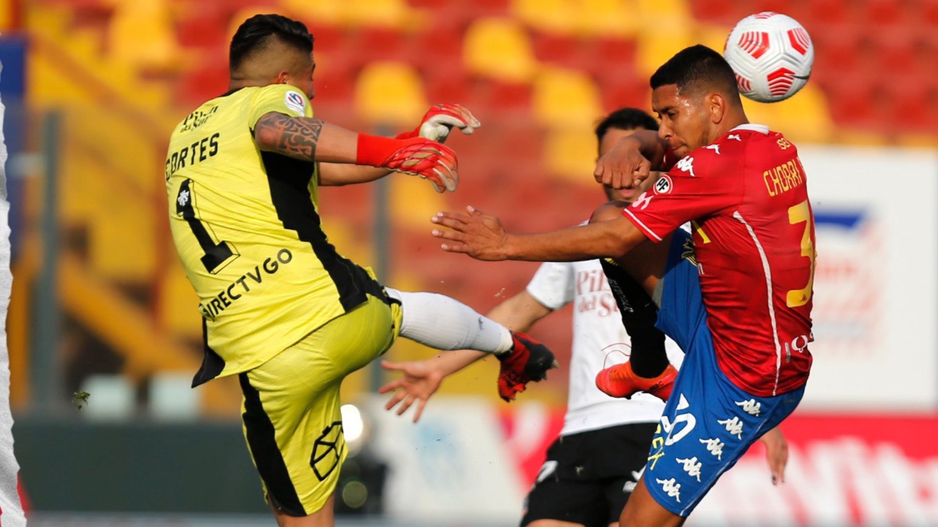 140821 Unión Española Colo Colo Brayan Cortés y Cristián Palacios