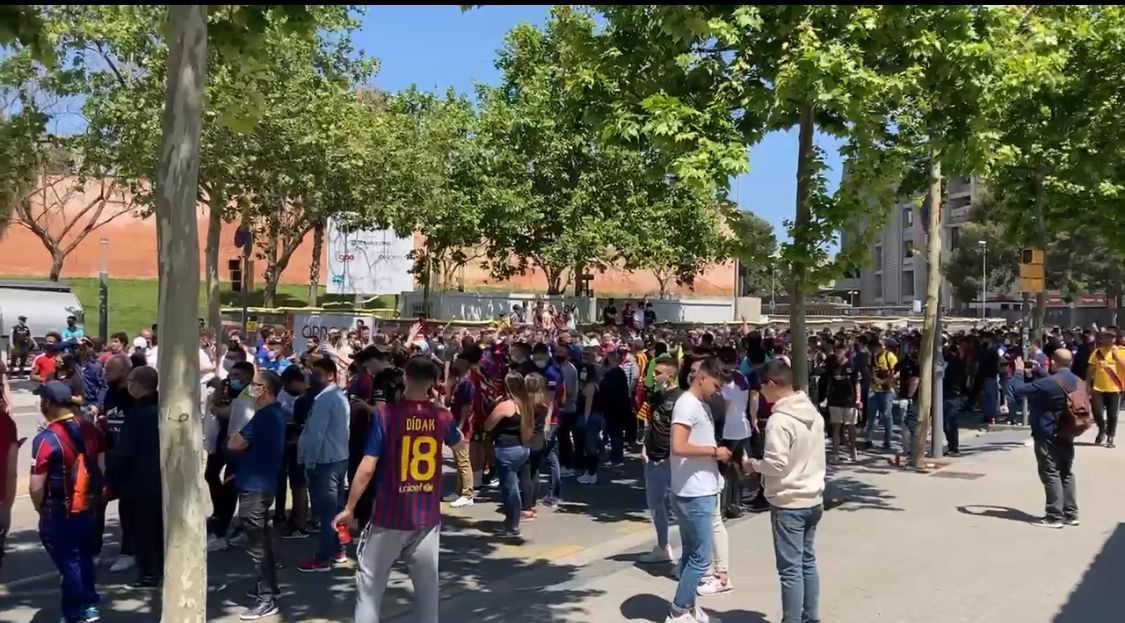 Recibimiento Barcelona vs. Atlético de Madrid