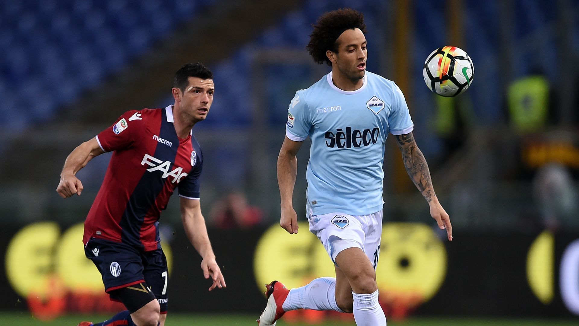 Felipe Anderson Blerim Dzemaili Lazio Bologna Serie A