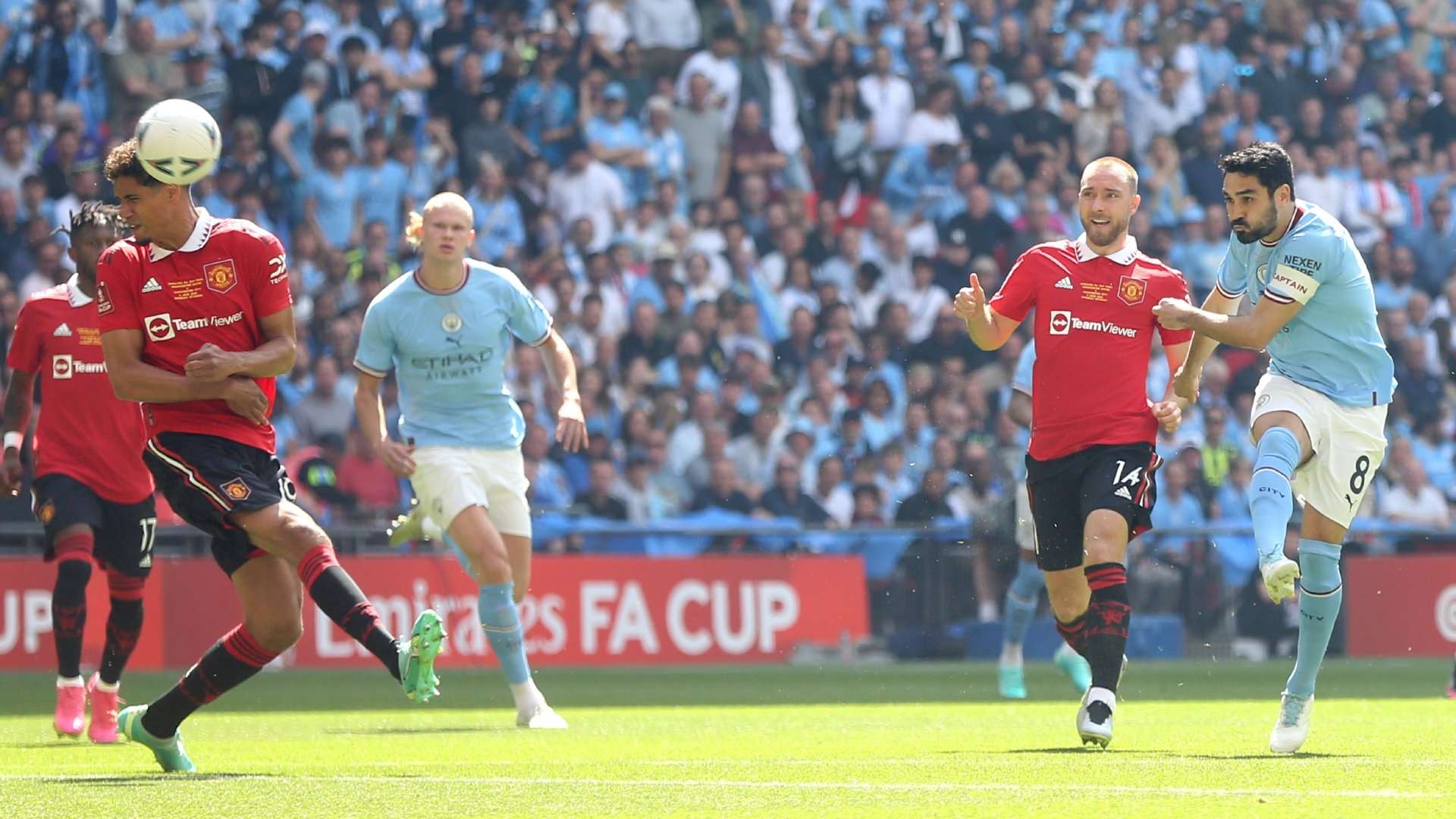 Ilkay Gundogan goal Manchester City FA Cup final 2022-23