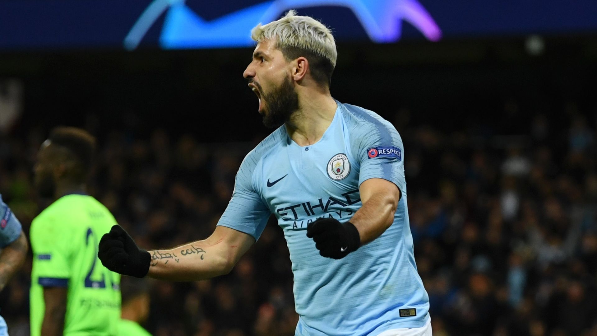 Sergio Aguero, Man City vs Schalke 2018-19