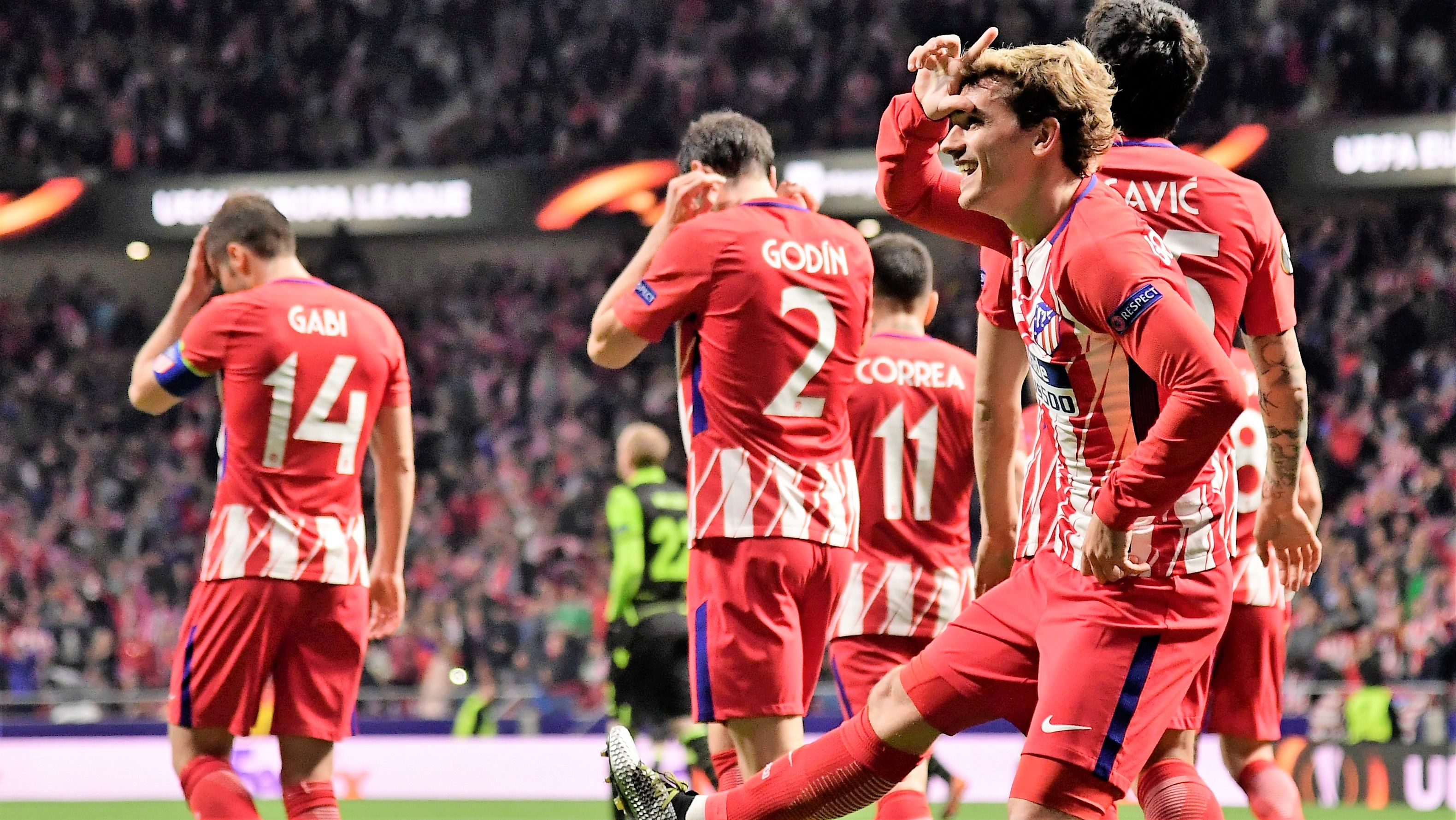 Antoine Griezmann Atletico de Madrid Sporting Portugal UEL 05042018
