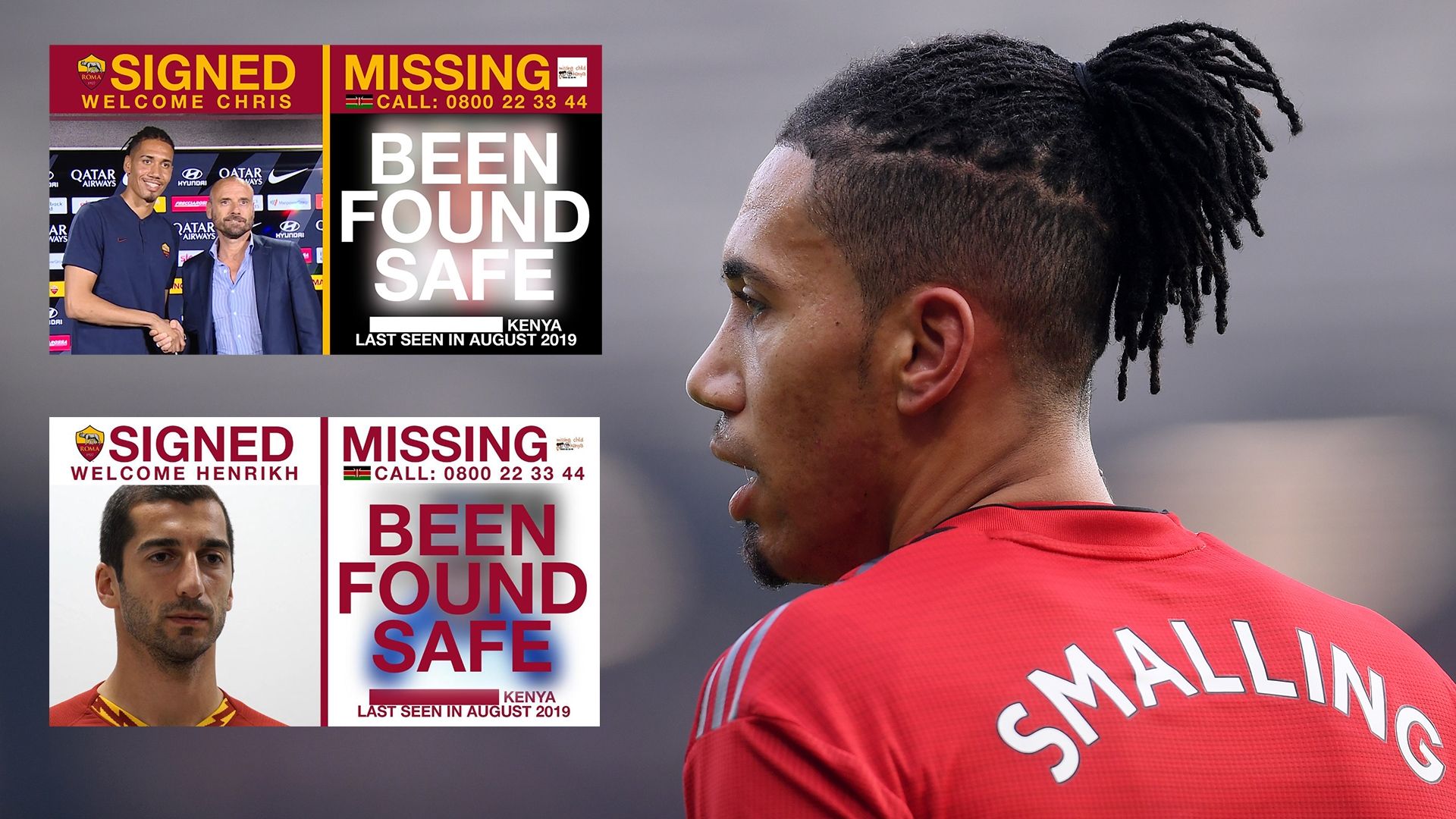 Chris Smalling Henrikh Mkhitaryan Roma Signings