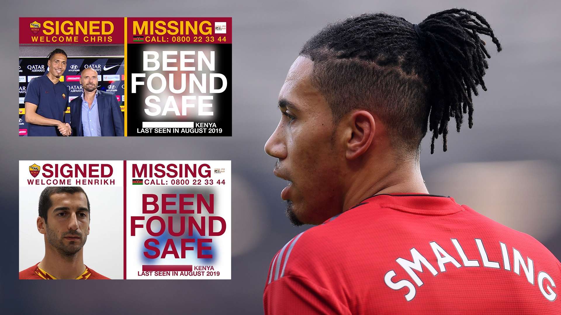 Chris Smalling Henrikh Mkhitaryan Roma Signings