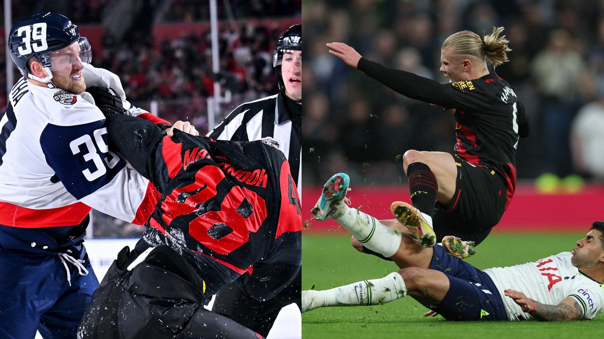 Ice Hockey Fight, Tottenham Vs. Manchester City GFX