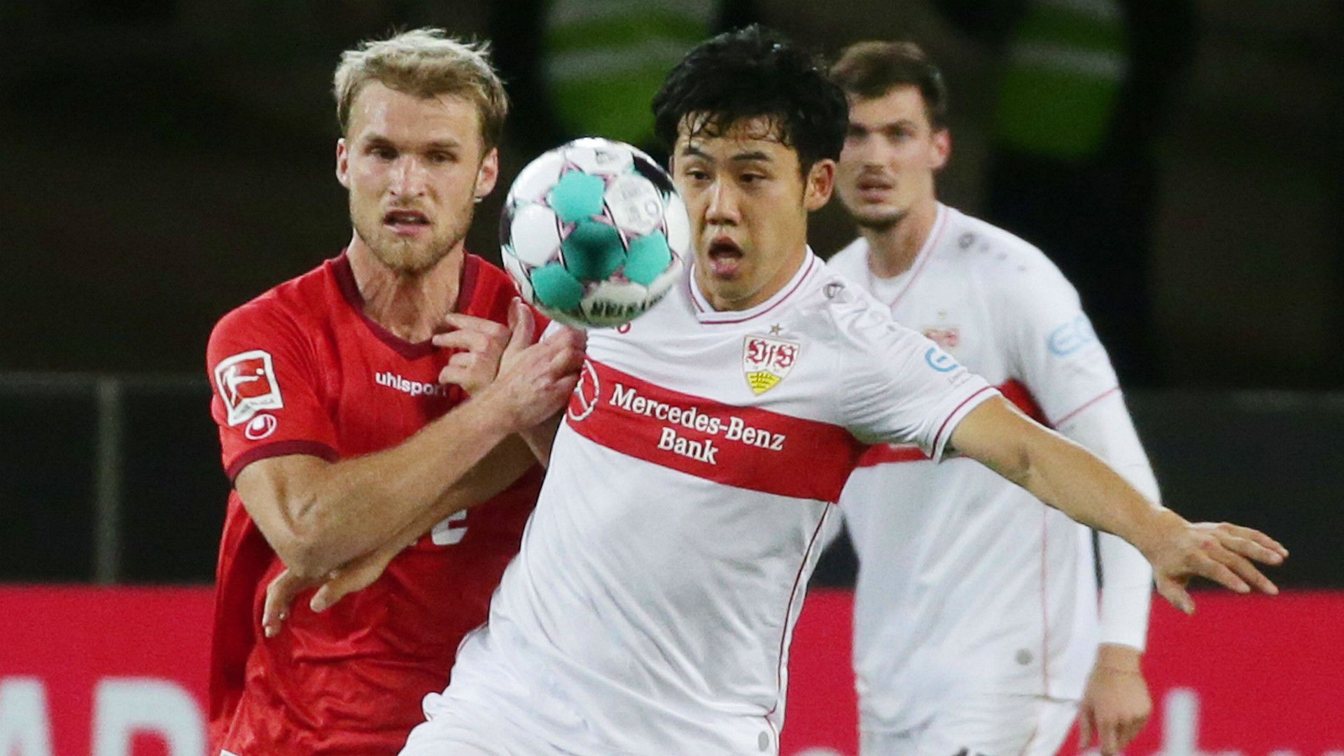 GERMANY ONLY: SEBASTIAN ANDERSSON KÖLN WATARU ENDO STUTTGART BUNDESLIGA