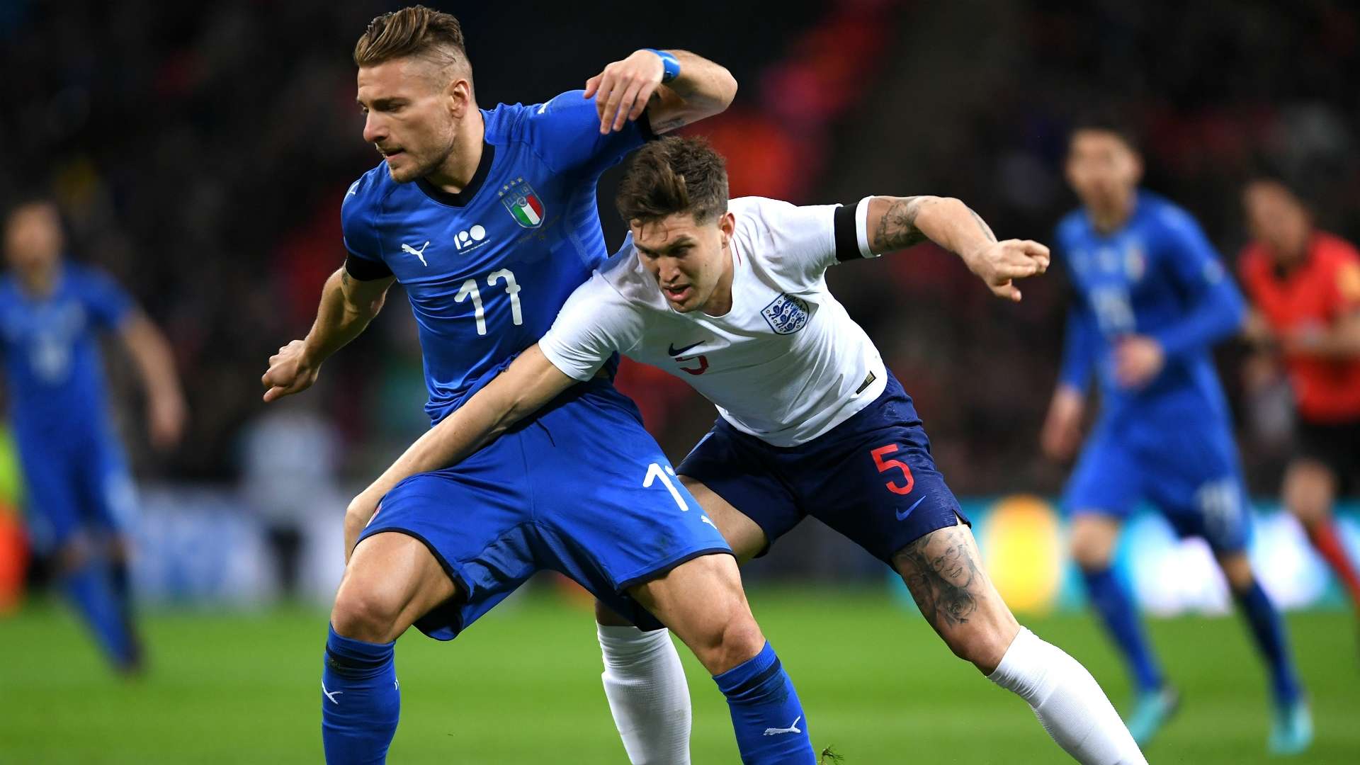 Ciro Immobile John Stones England Italy Friendly match