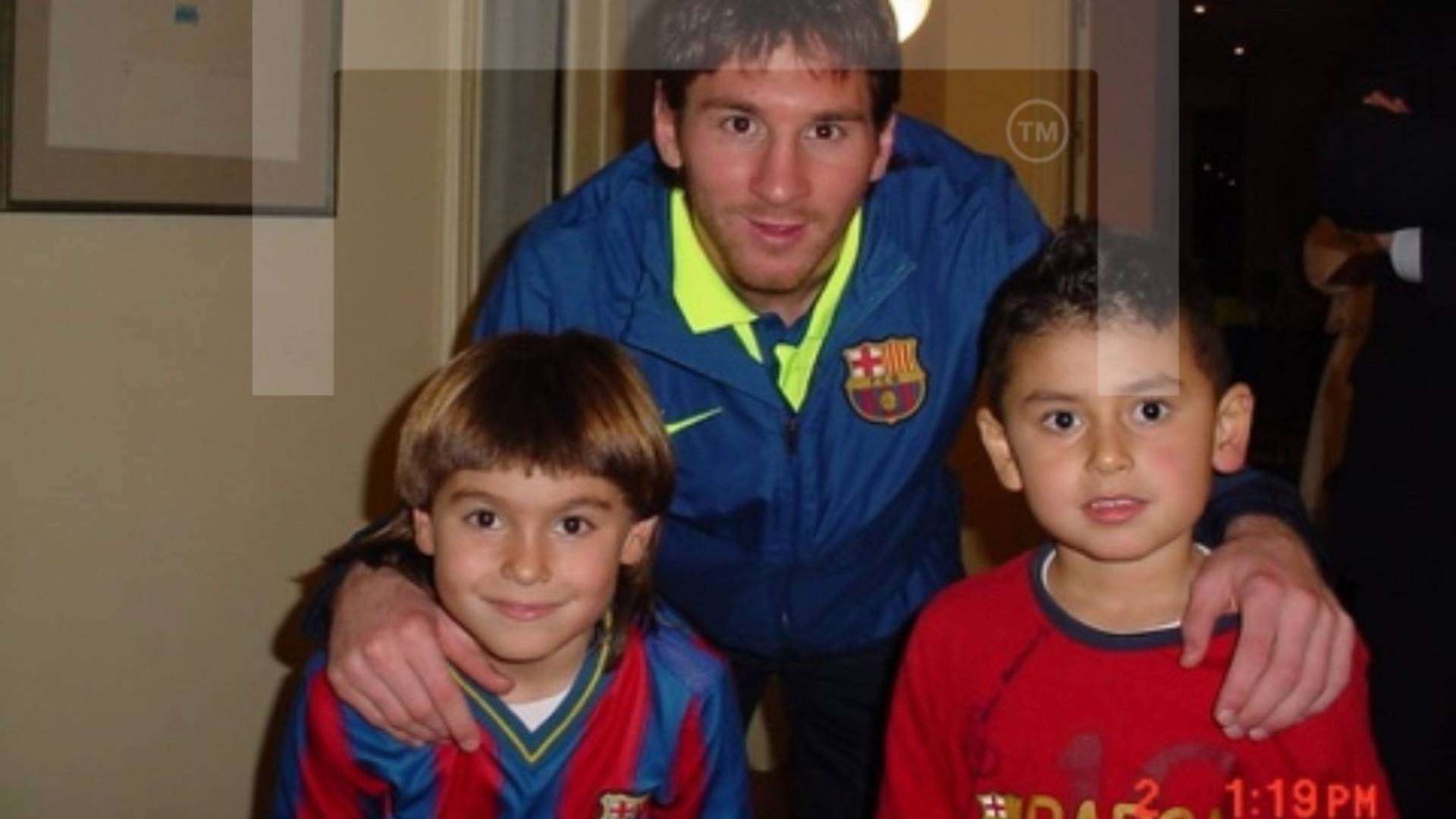 Leo Messi Luka Romero FC Barcelona