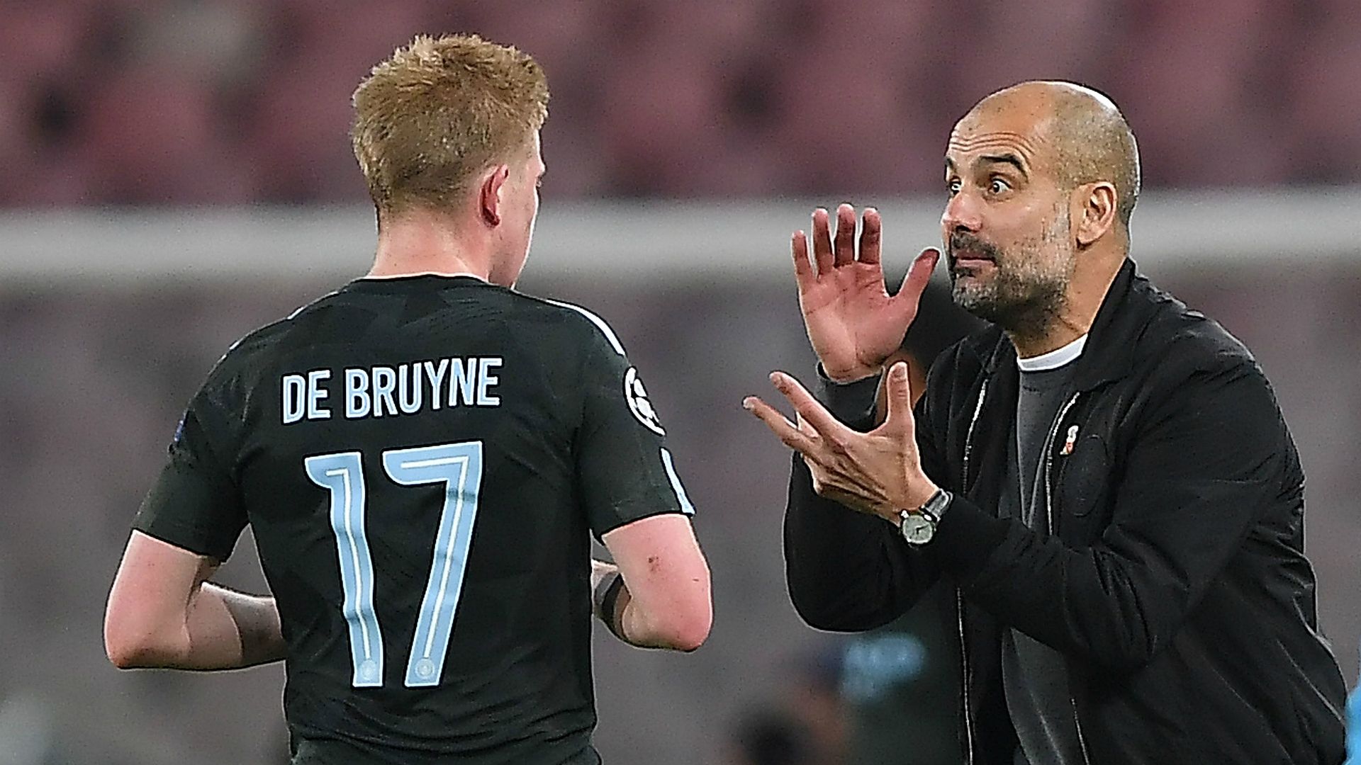 Kevin De Bruyne Pep Guardiola Manchester City