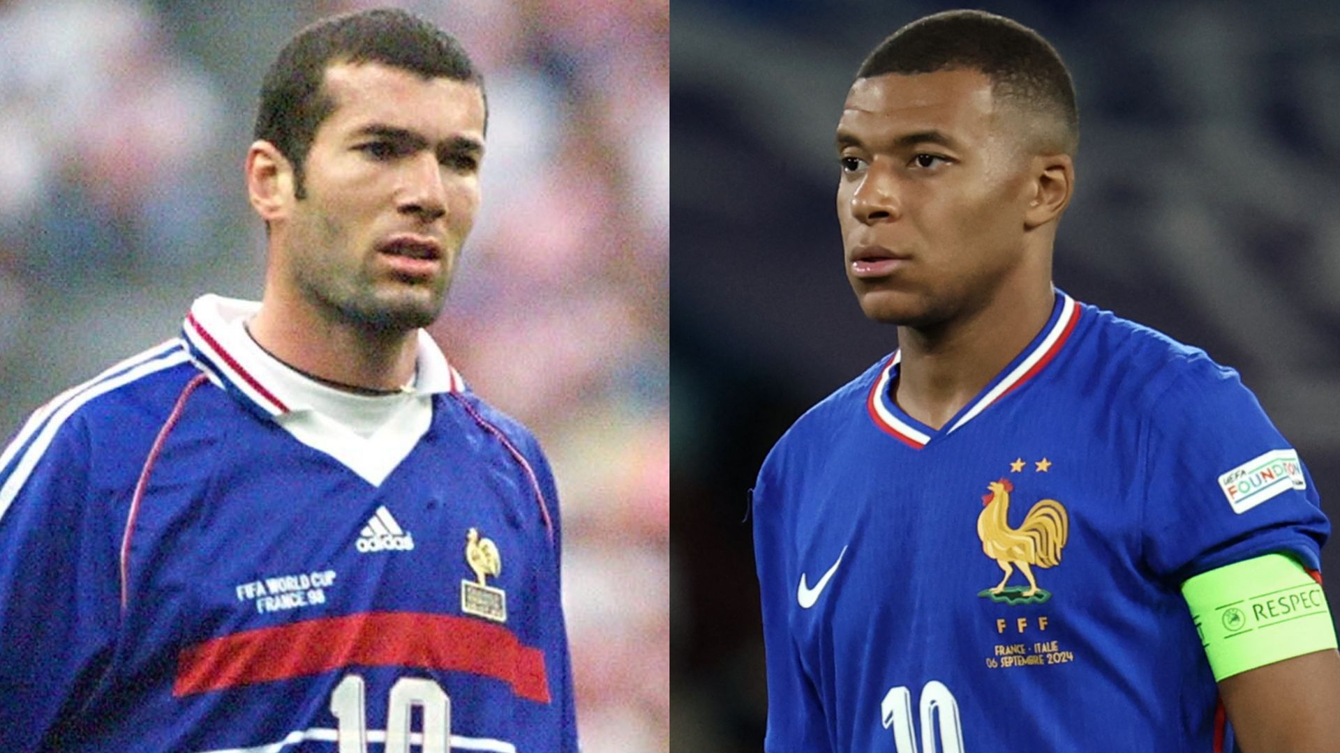 Kylian Mbappe Zinedine Zidane France