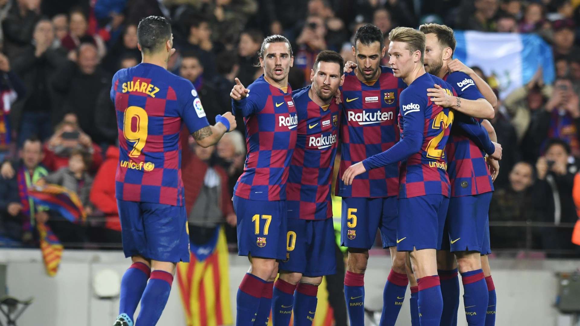 GER ONLY Suarez Griezmann Messi Busquets de Jong Rakitic Barcelona