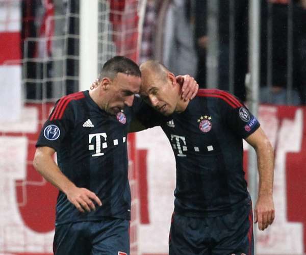 Arjen Robben Franck Ribery Bayern Munich Viktoria Pilzen UEFA Champions League 10232013