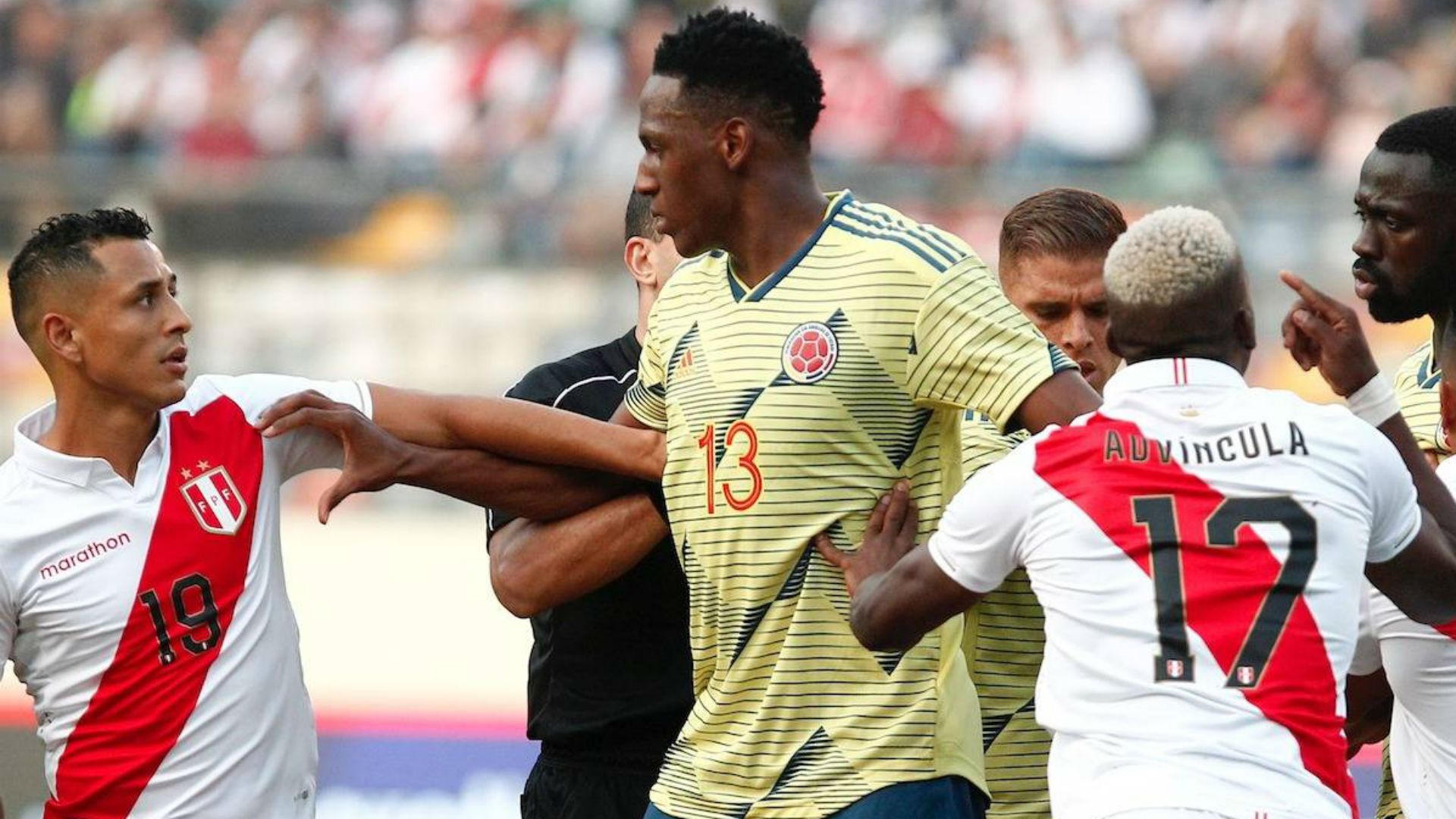 Yerry Mina Colombia - Perú Amistoso 2019