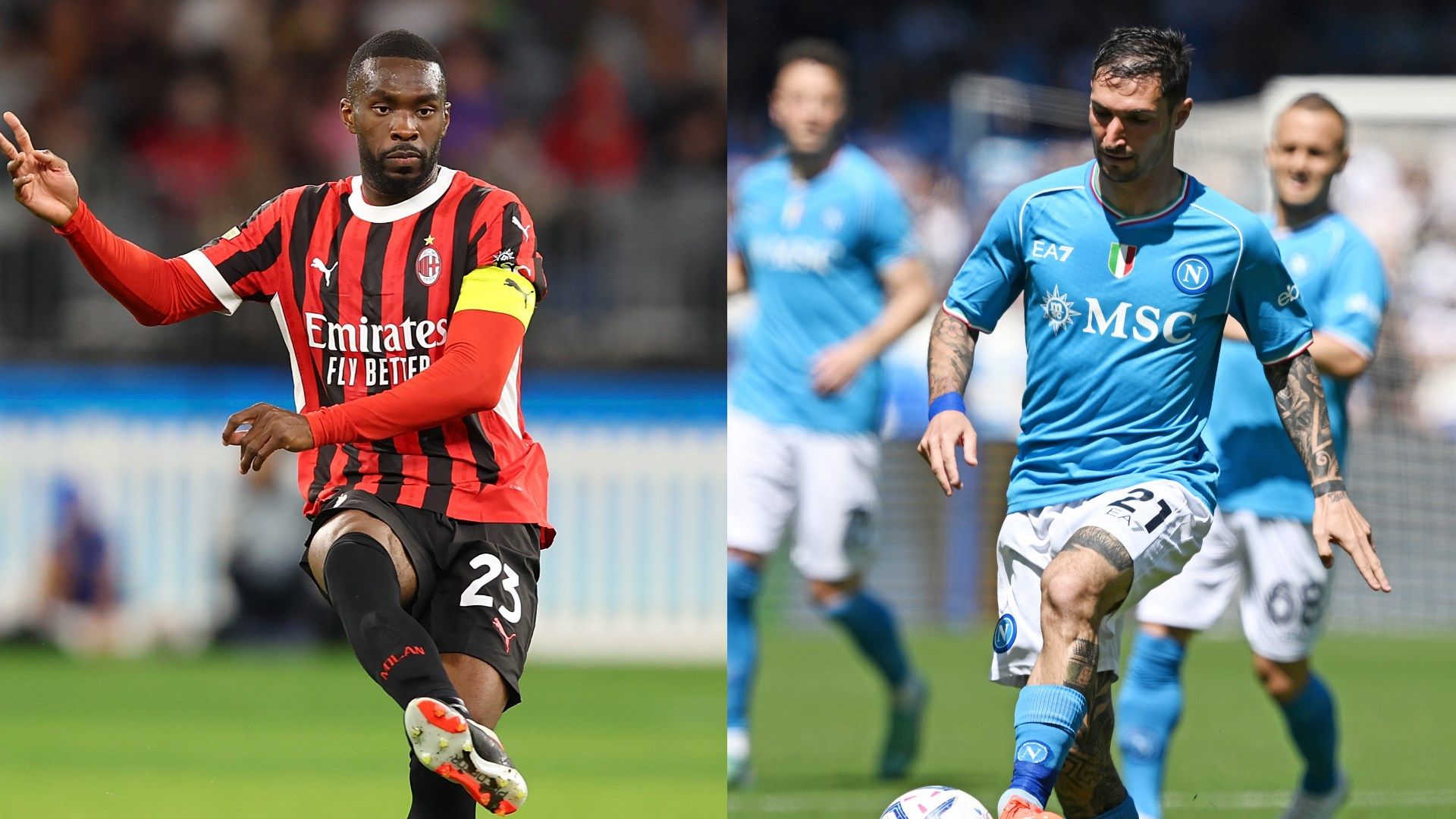 Tomori Politano Milan Napoli