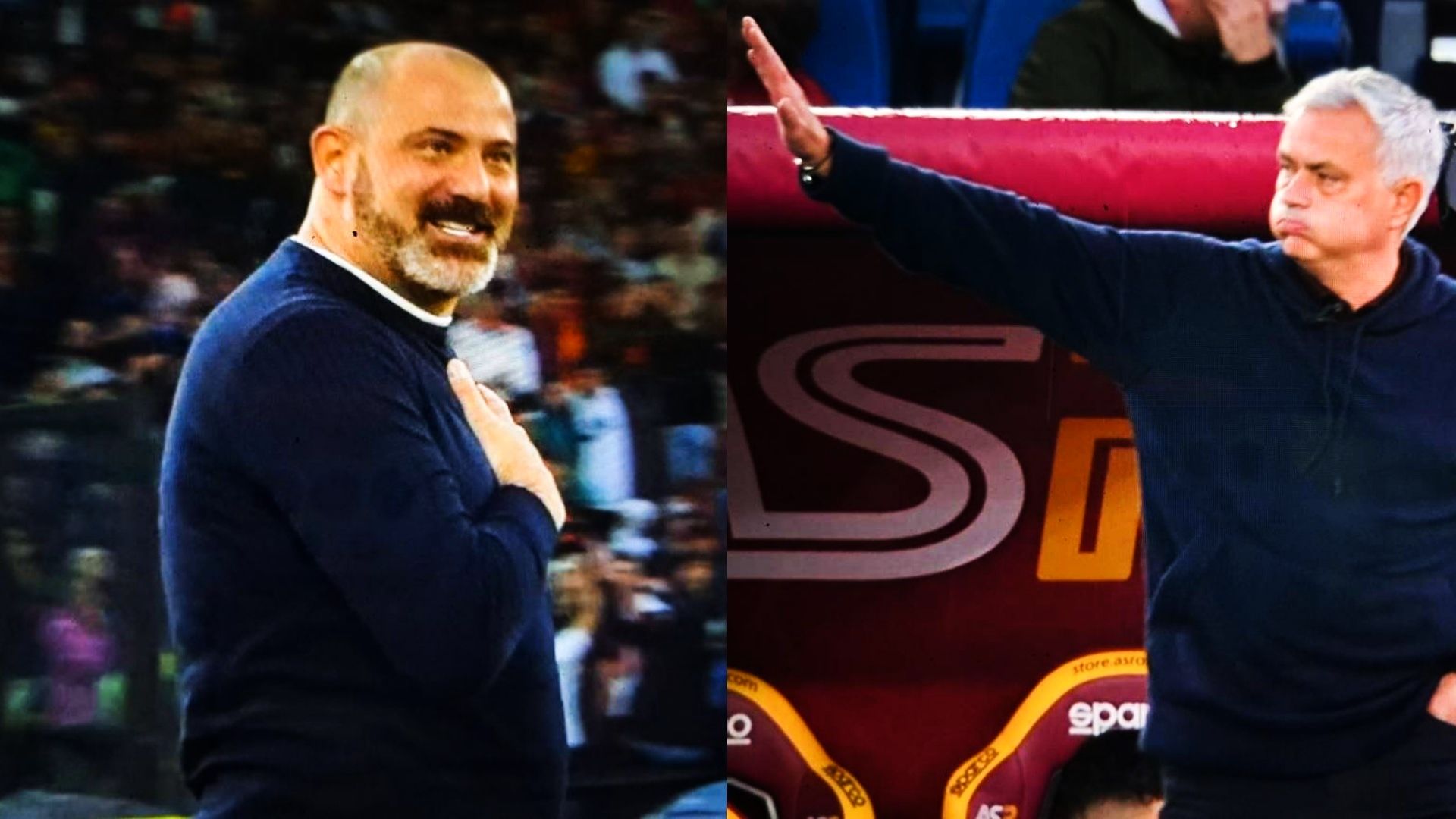 Stankovic Mourinho Roma Sampdoria