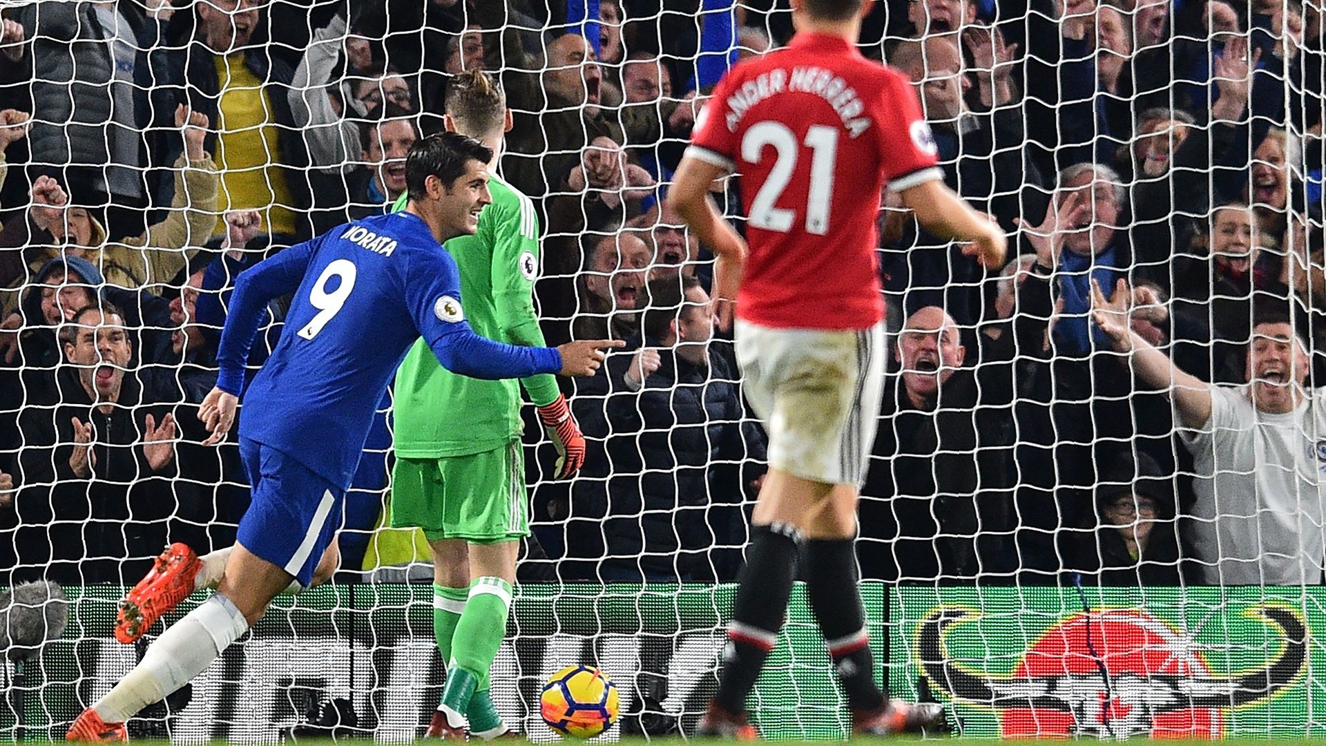 Alvaro Morata Chelsea Manchester United