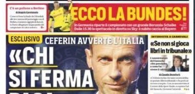 16 May newspapers embed only Corriere