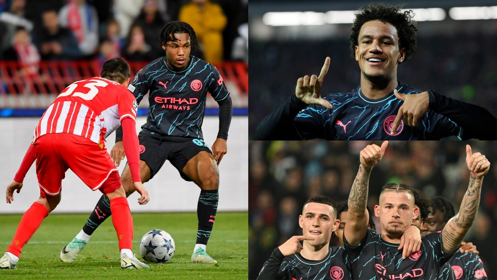 Manchester City Red Star Belgrade 2023-24 Champions League GFX