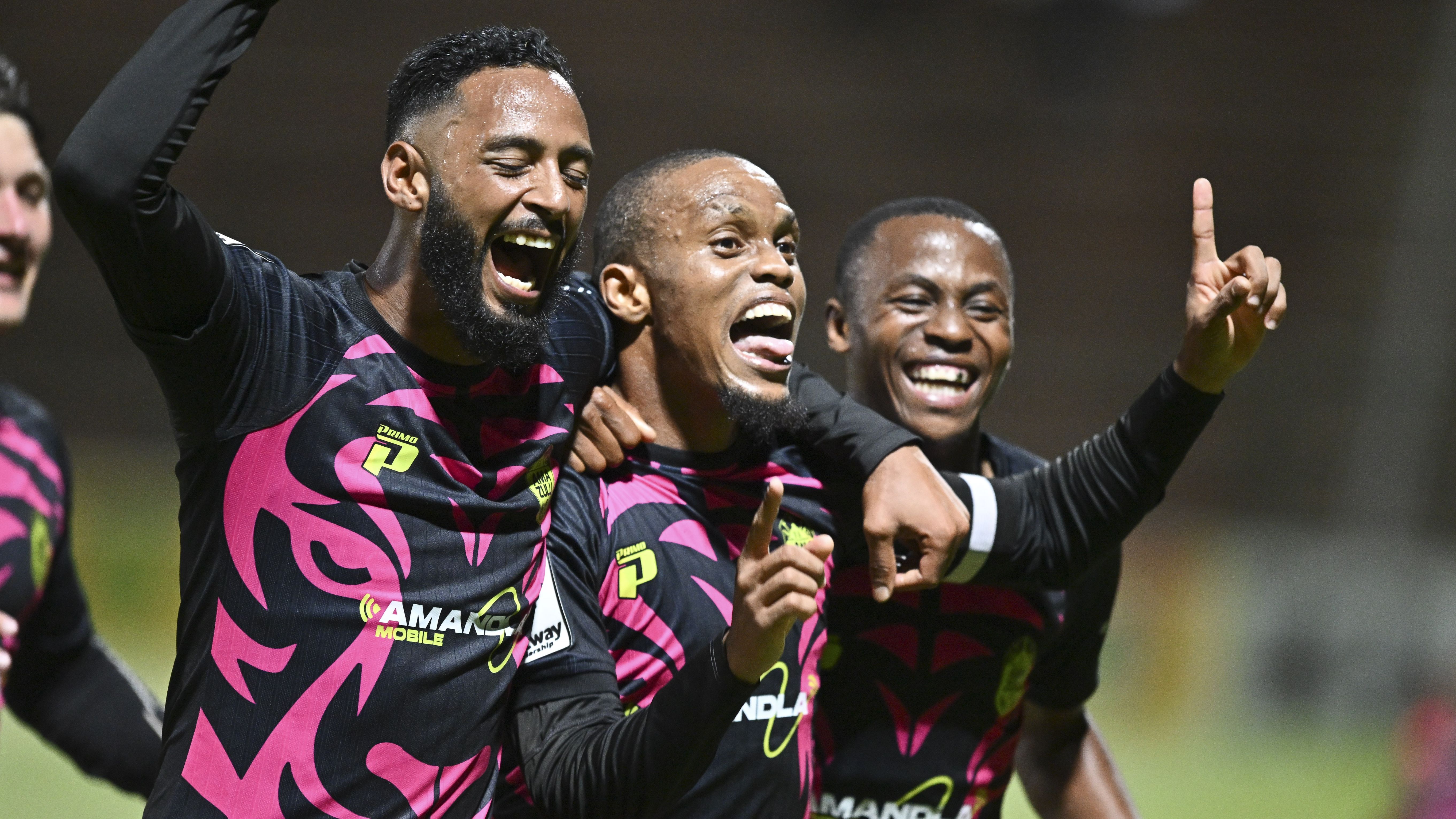 Taariq Fielies, AmaZulu FC, Tebogo Mashigo, Riaan Hanamub, AmaZulu, December 2025