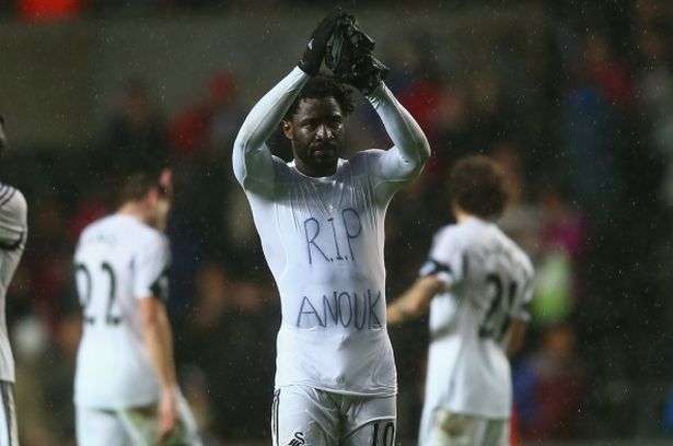 Wilfried Bony - Swansea v Man City - EPL 1/2/2014