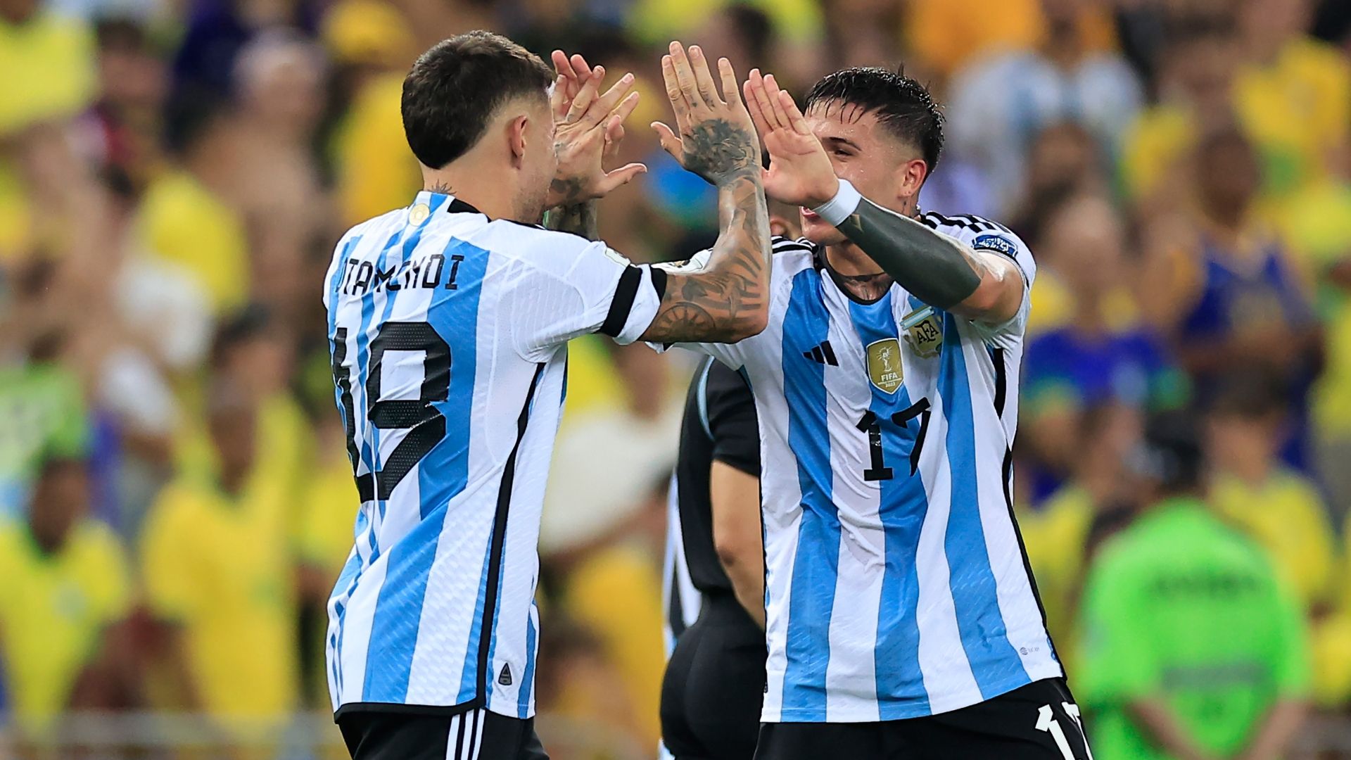Nicolás Otamendi Enzo Fernández gol Argentina