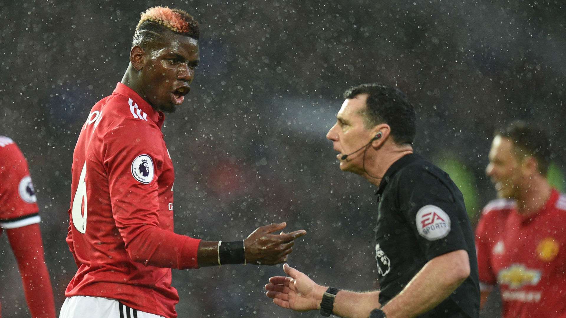 Paul Pogba Manchester United Mark Swarbrick referee