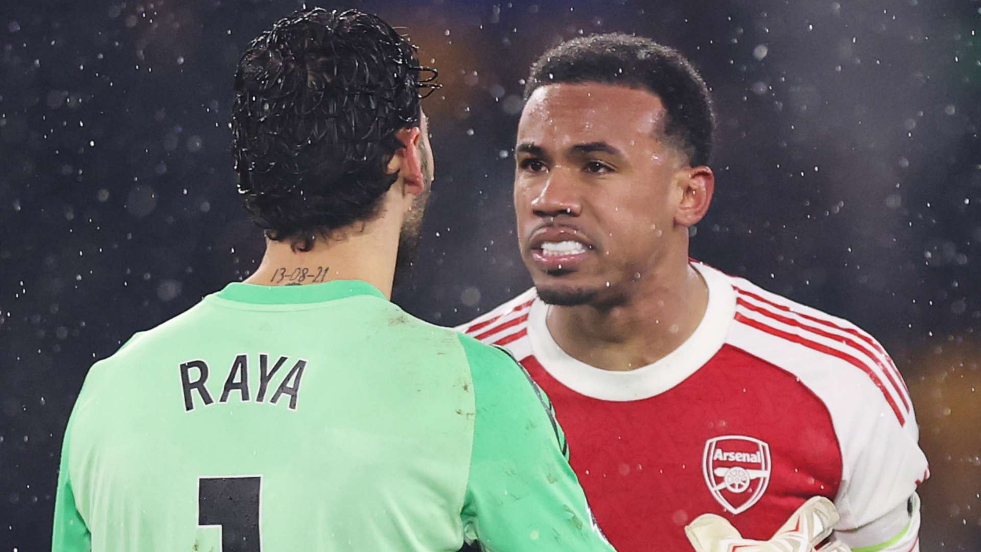 Gabriel Magalhaes David Raya Arsenal Wolves 2025-26