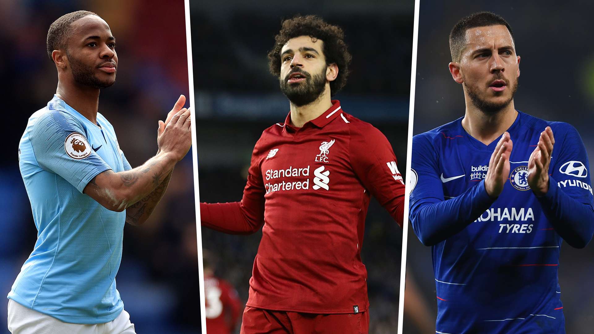 Raheem Sterling Mohamed Salah Eden Hazard PFA
