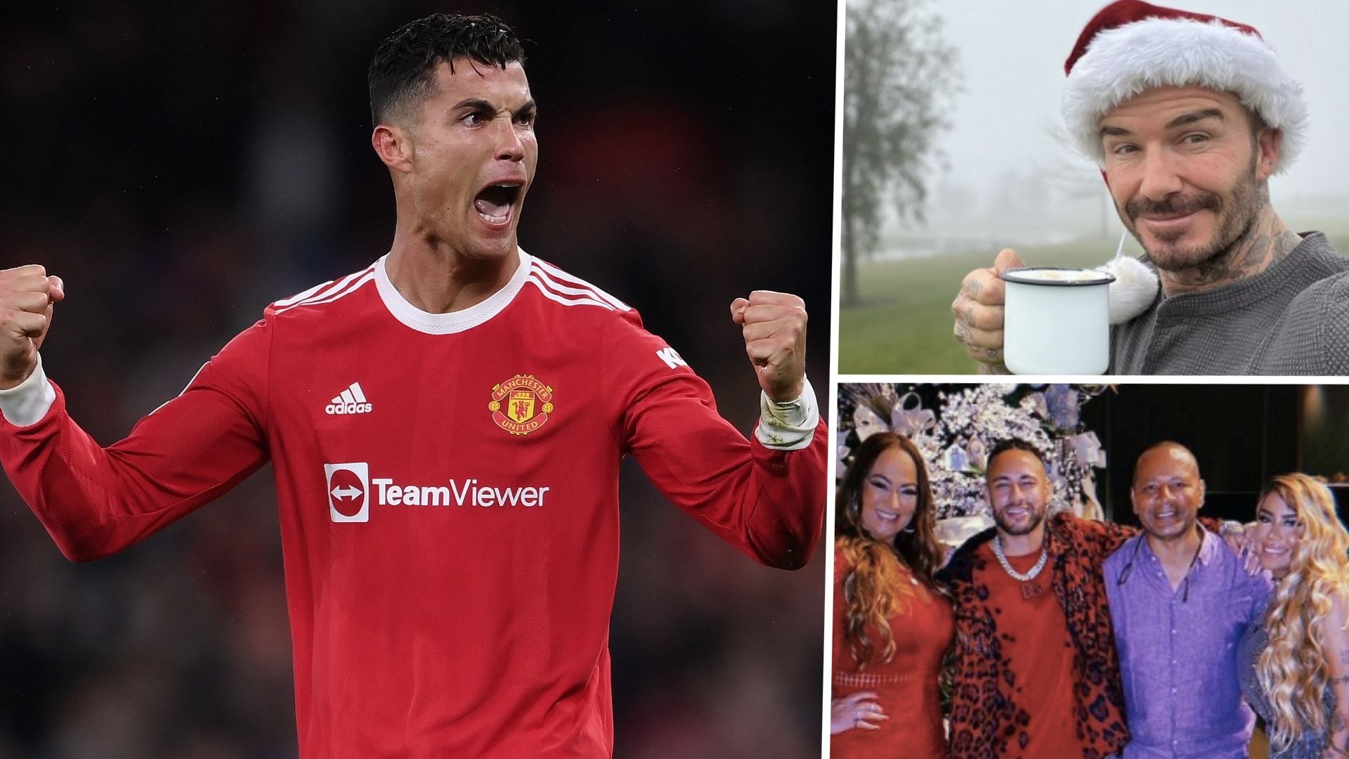 Cristiano Ronaldo David Beckham Neymar Christmas 2021