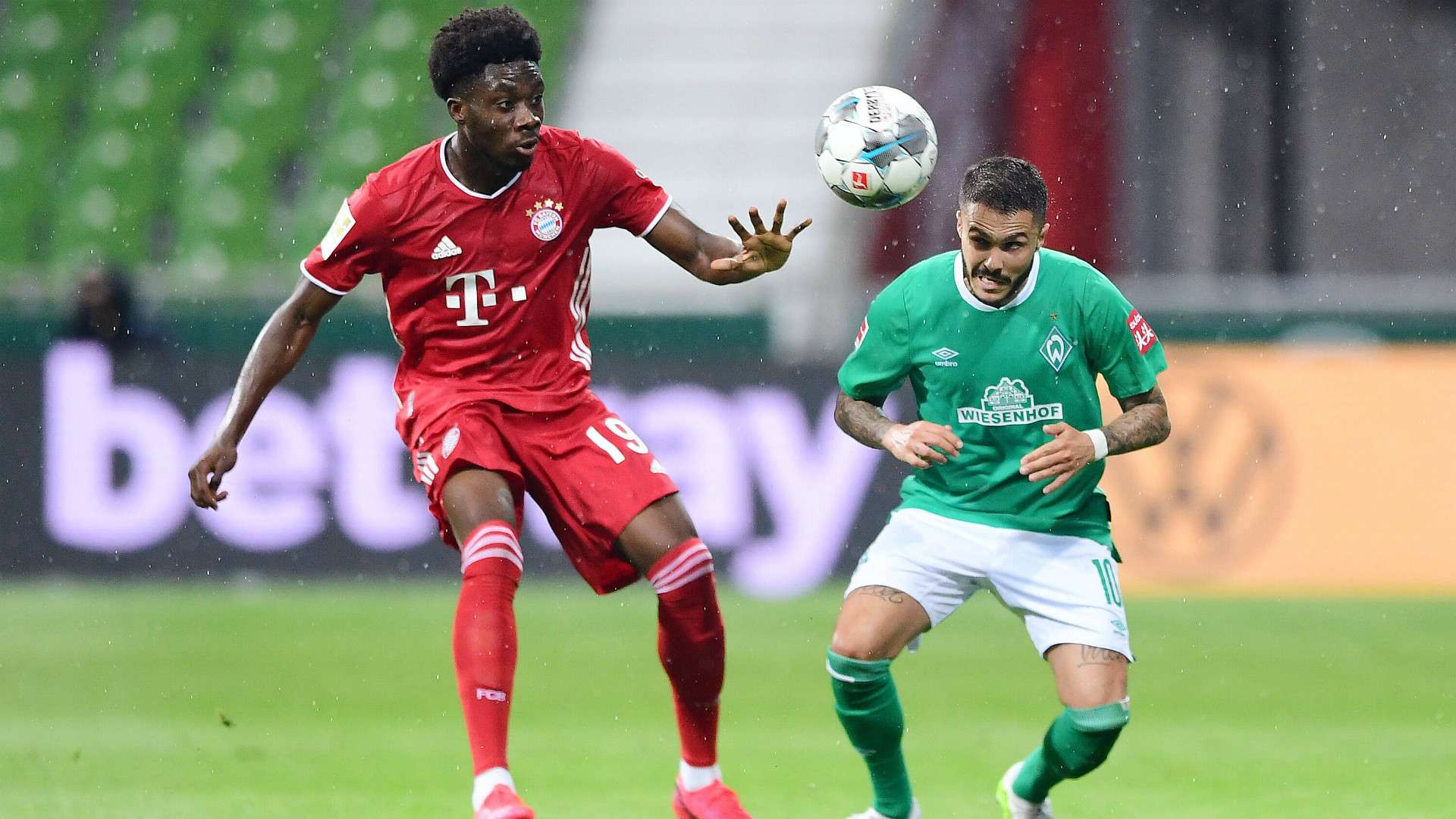 GERMANY ONLY: ALPHONSO DAVIES BAYERN MÜNCHEN GERMAN BUNDESLIGA 16062020
