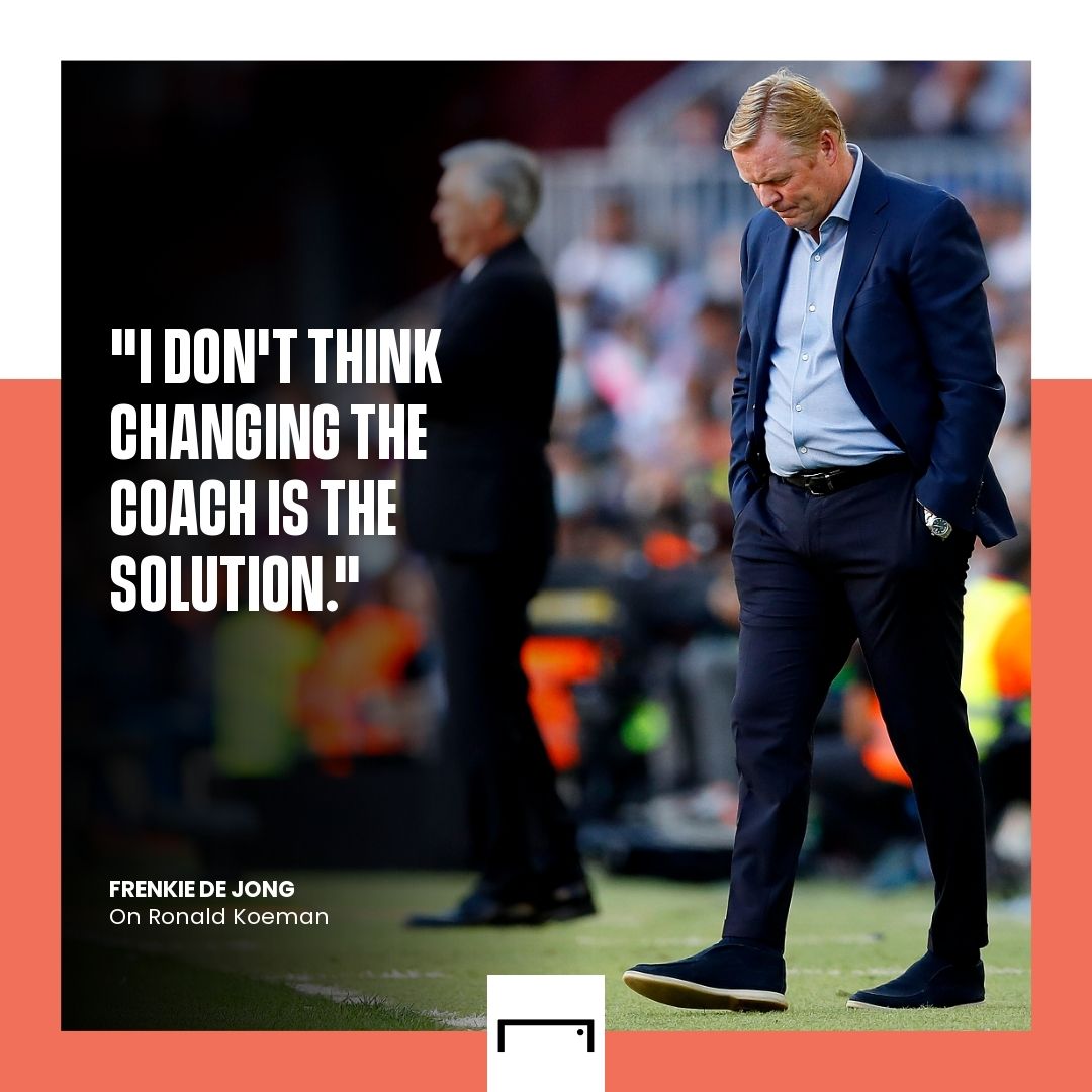 Frenkie de Jong Ronald Koeman Barcelona 2021-22 GFX