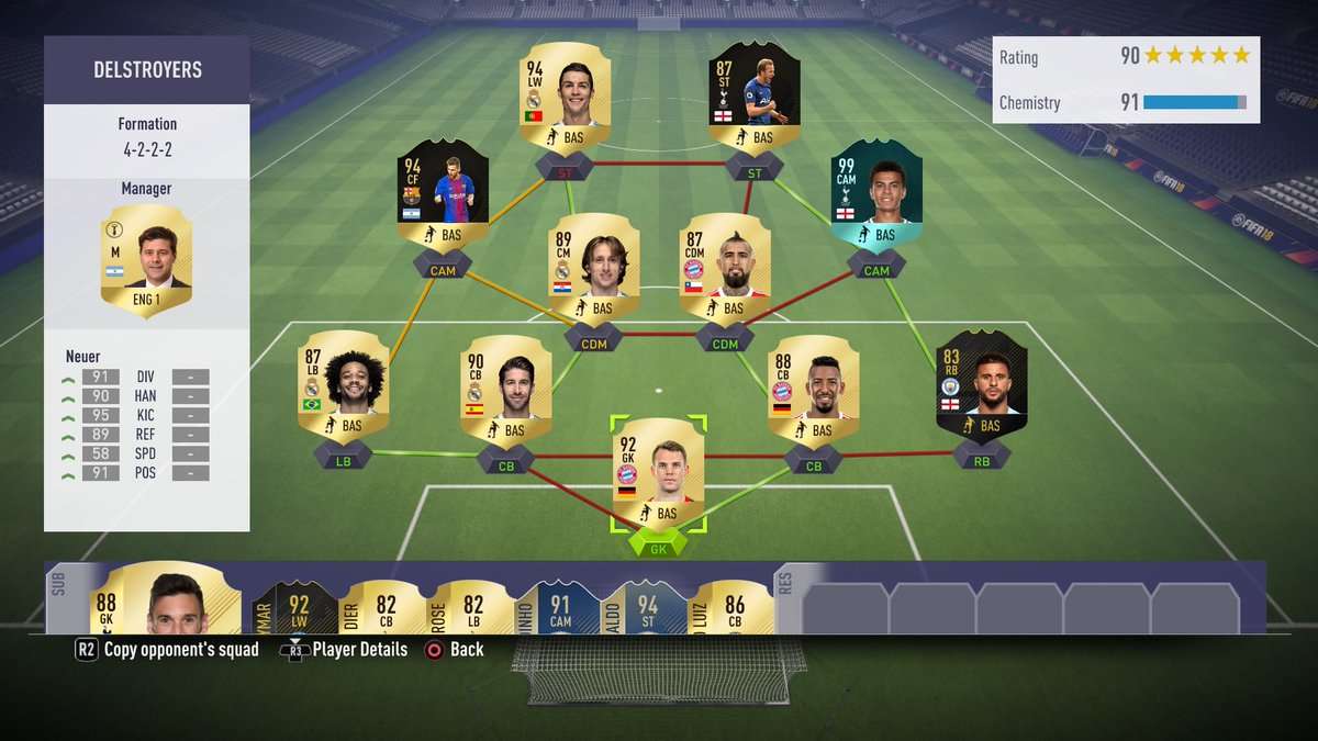 FIFA 18 Ultimate Team Dele Alli Squad