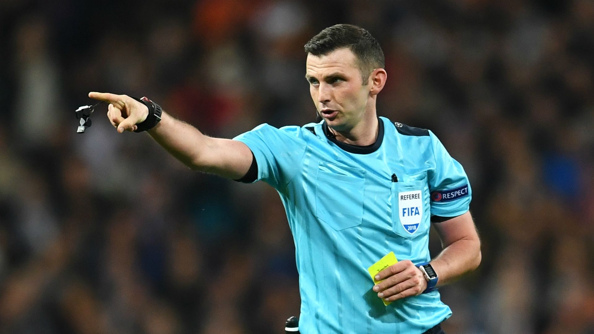 Referee Michael Oliver