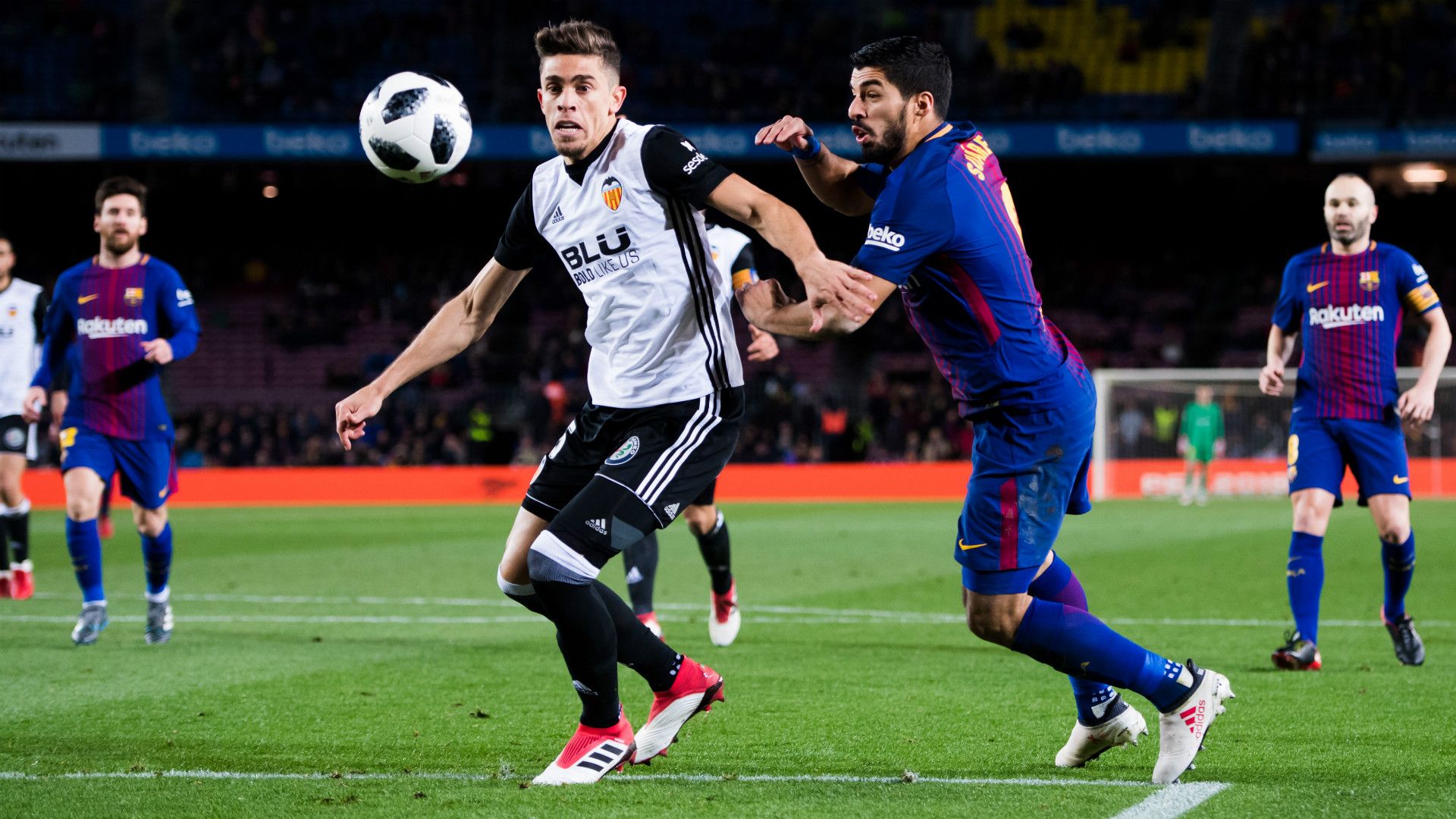 Luis Suarez Gabriel Paulista Barcelona Valencia Copa del Rey