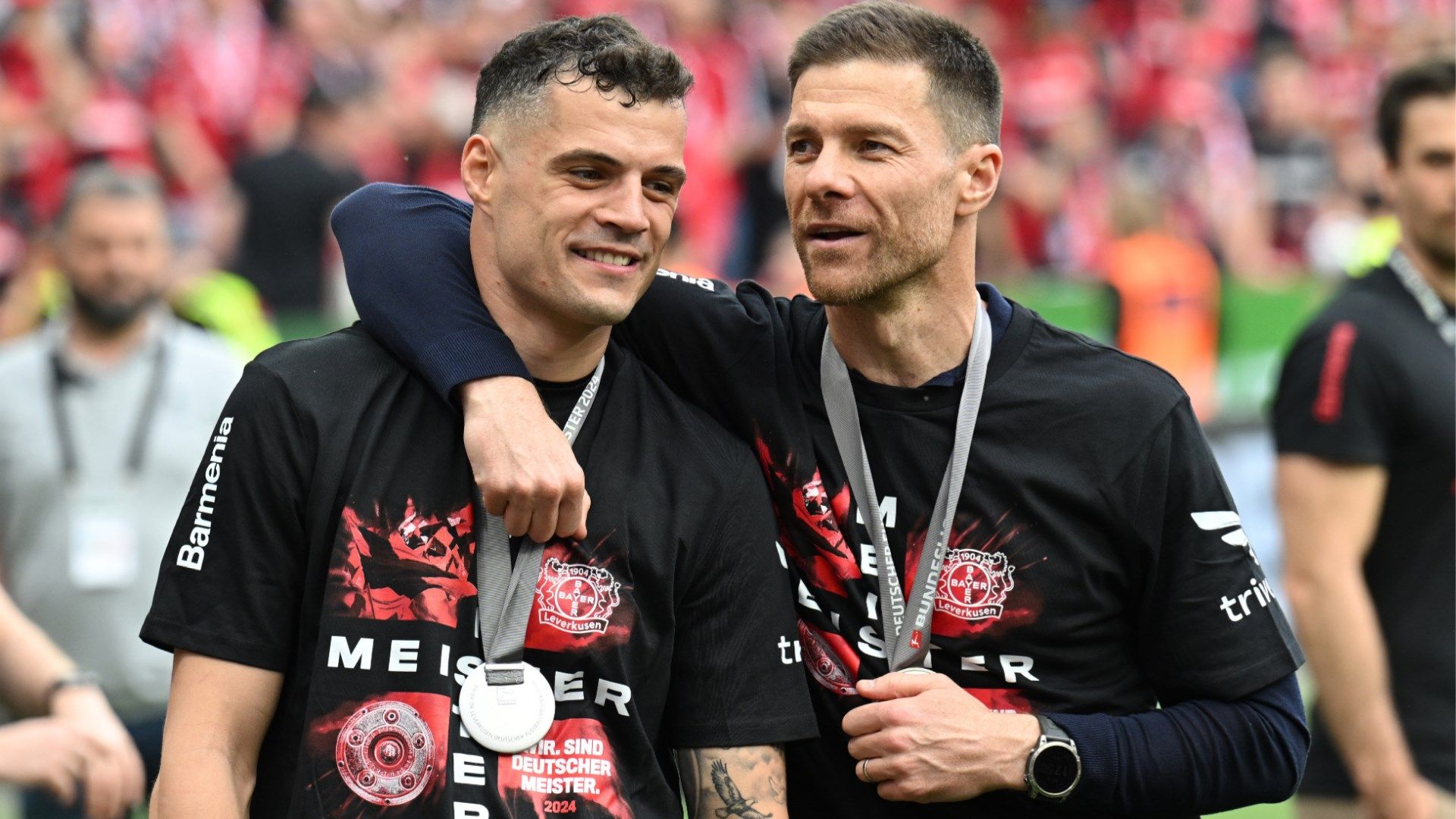 Granit Xhaka Xabi Alonso Bayer Leverkusen 2023-24