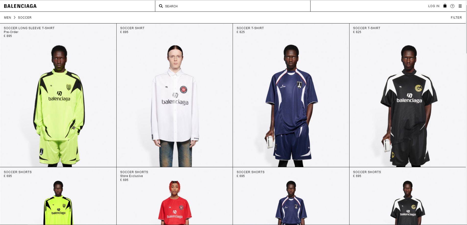 Balenciaga football shirt